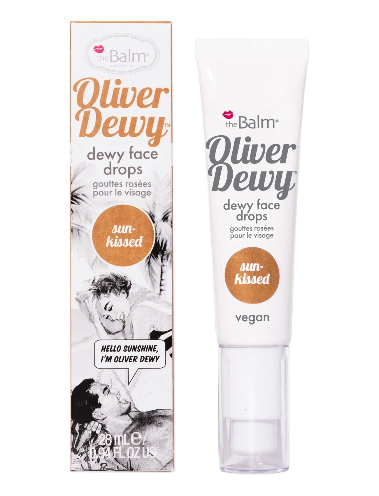 The Balm Oliver Dewy Face Drops- Sun-Kissed - Highlighter - BROWN / brown