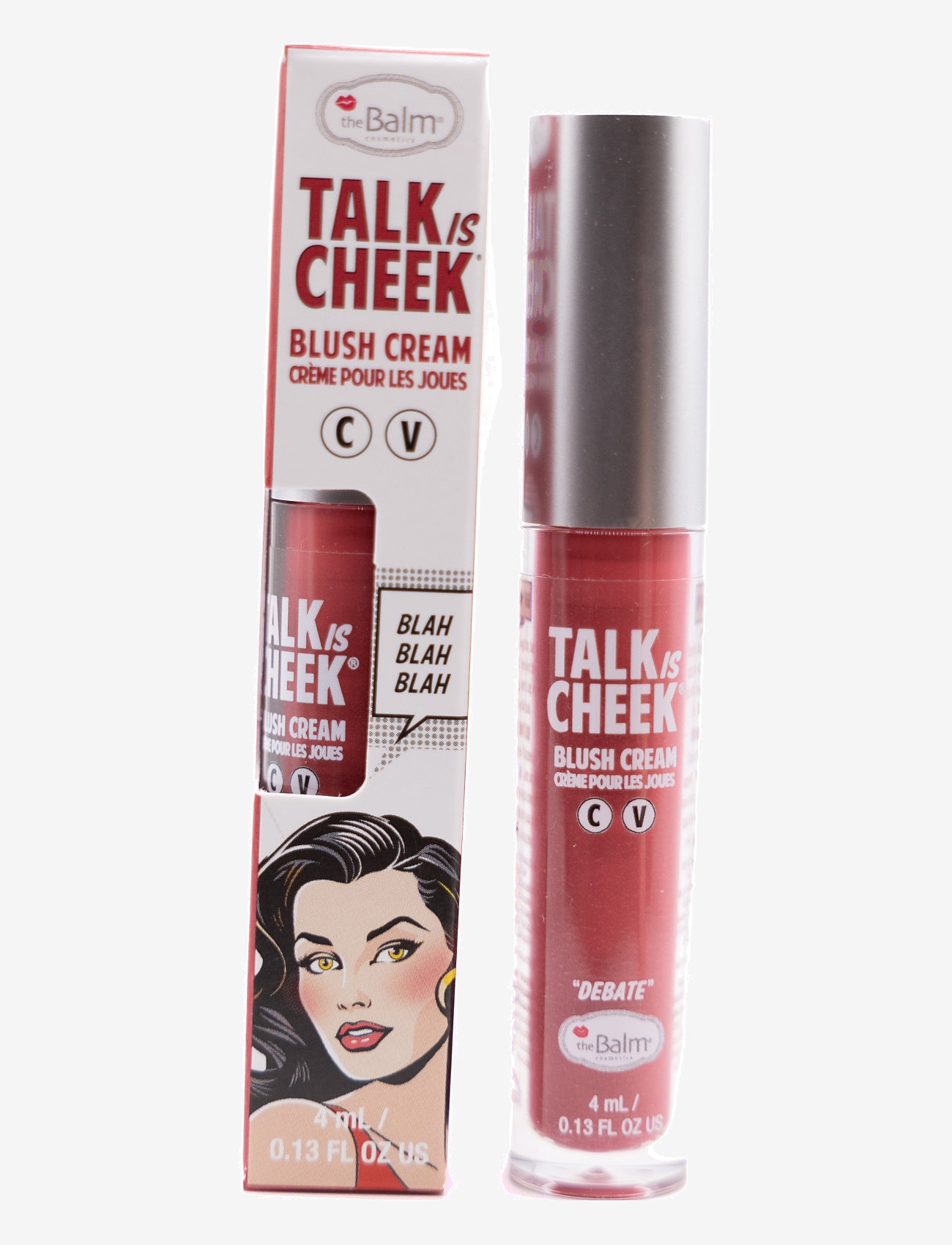 The Balm - Talk is Cheek Cream Blush Debate - makeup - red - 0