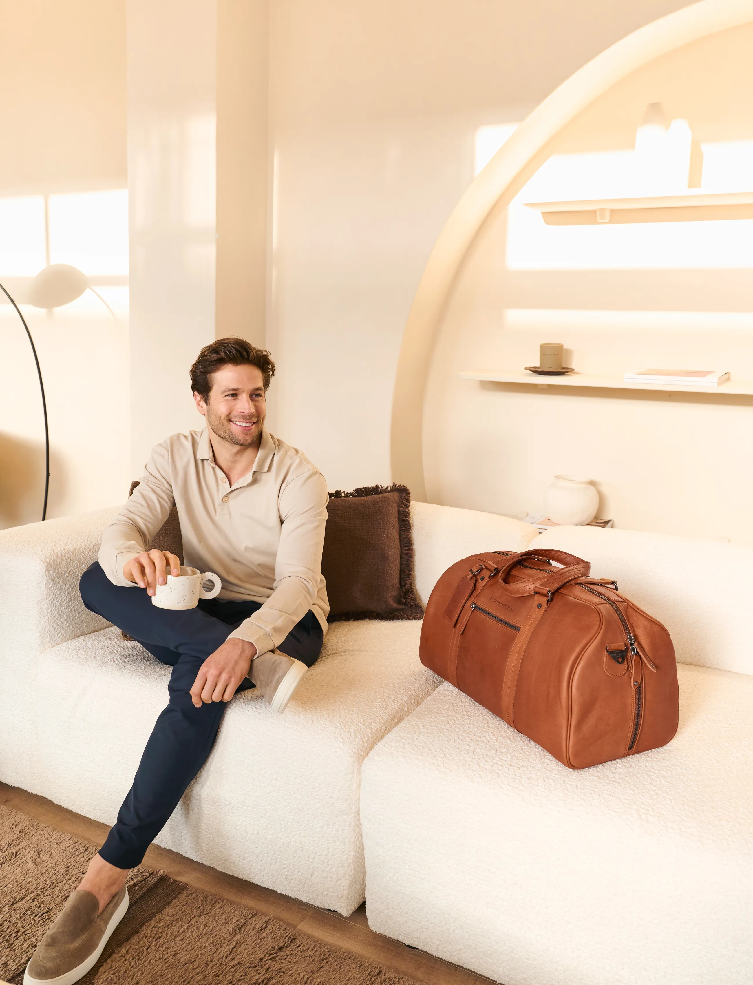 The Chesterfield Brand Rivaro Bag Cognac res- & sportväskor herr – bild 4