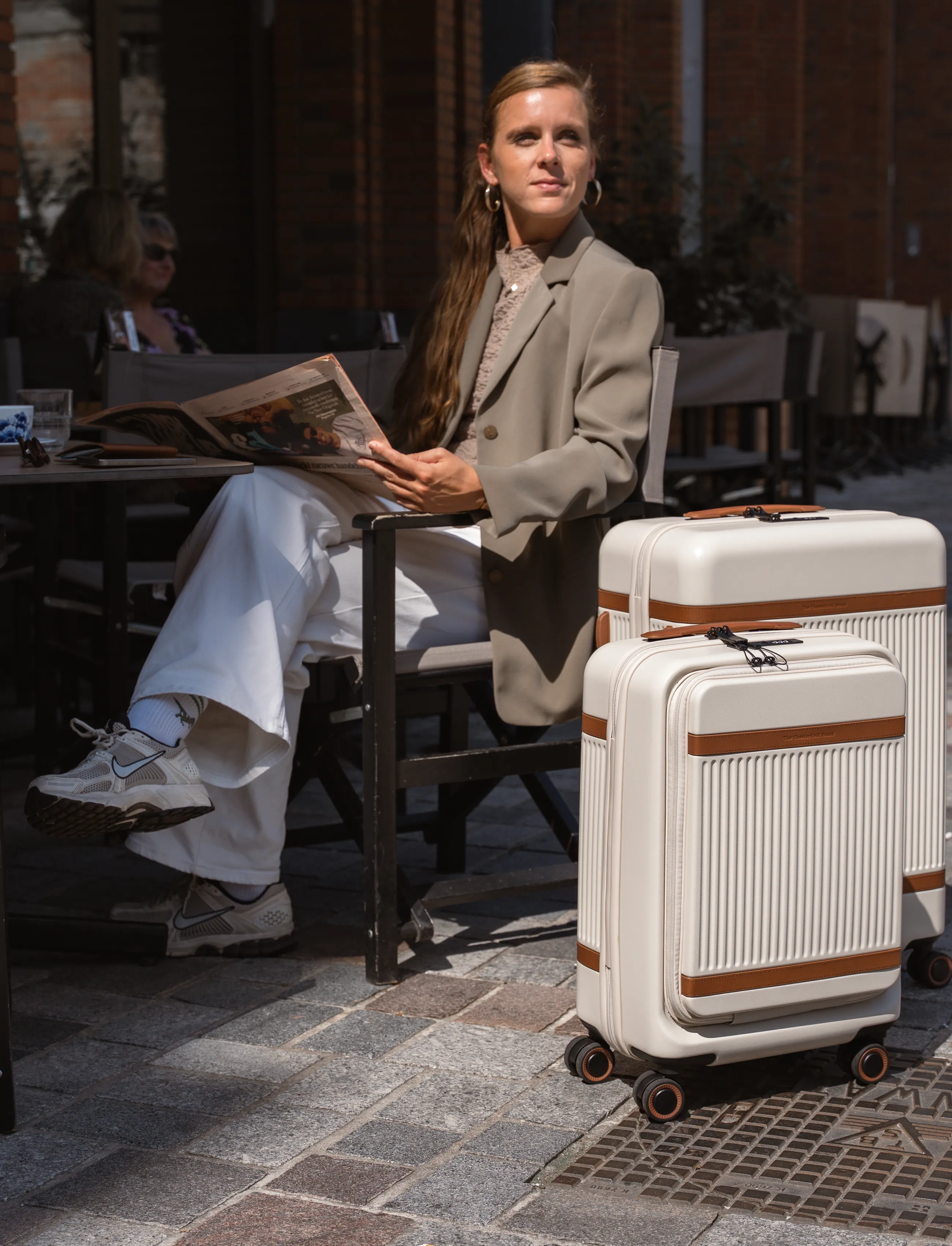 The Chesterfield Brand - Zuna Suitcase Set Champagne - essentials - sandy beach - 5