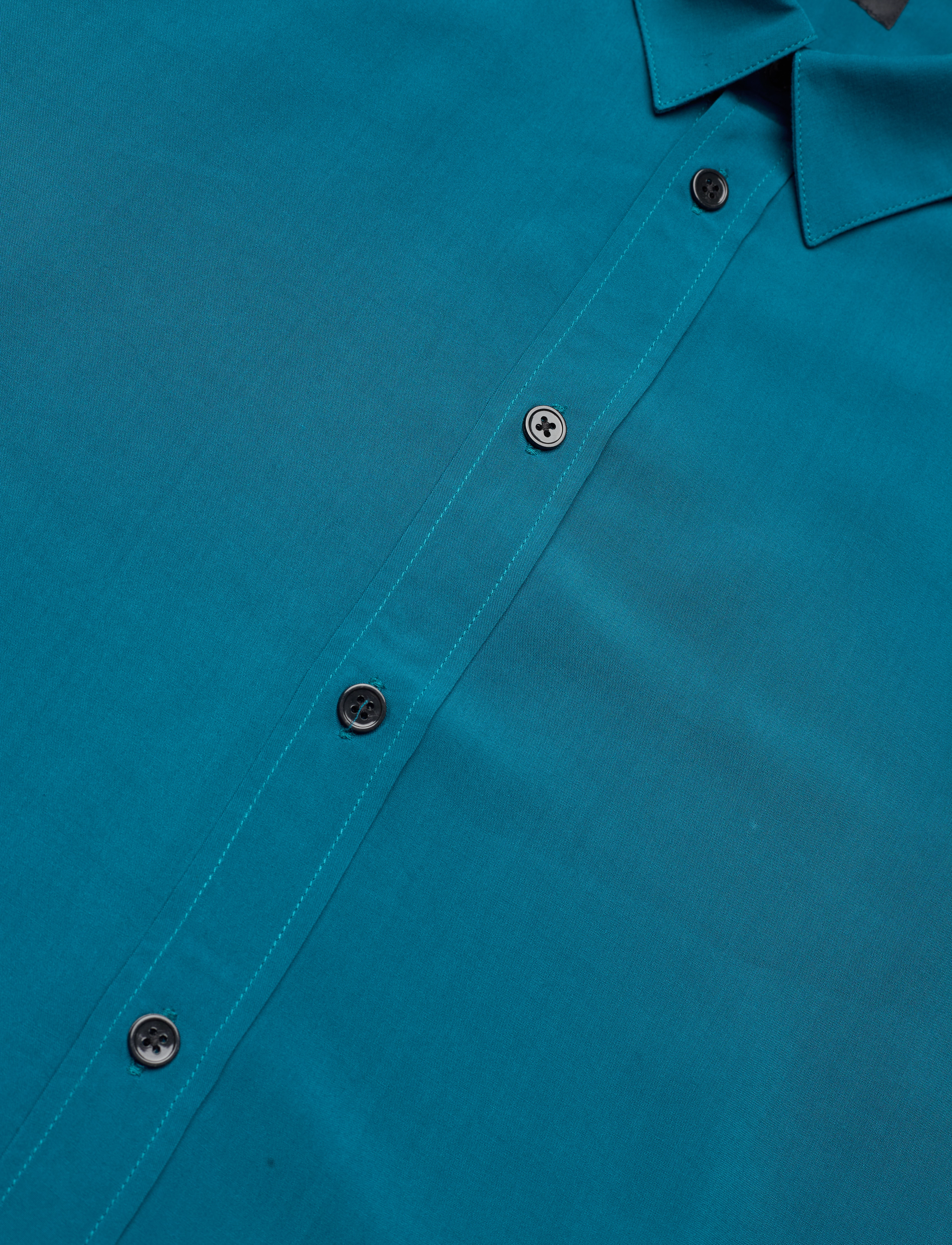 The Kooples - Long-Sleeve Shirt with Classic Collar - casual skjortor - medium blue - 3