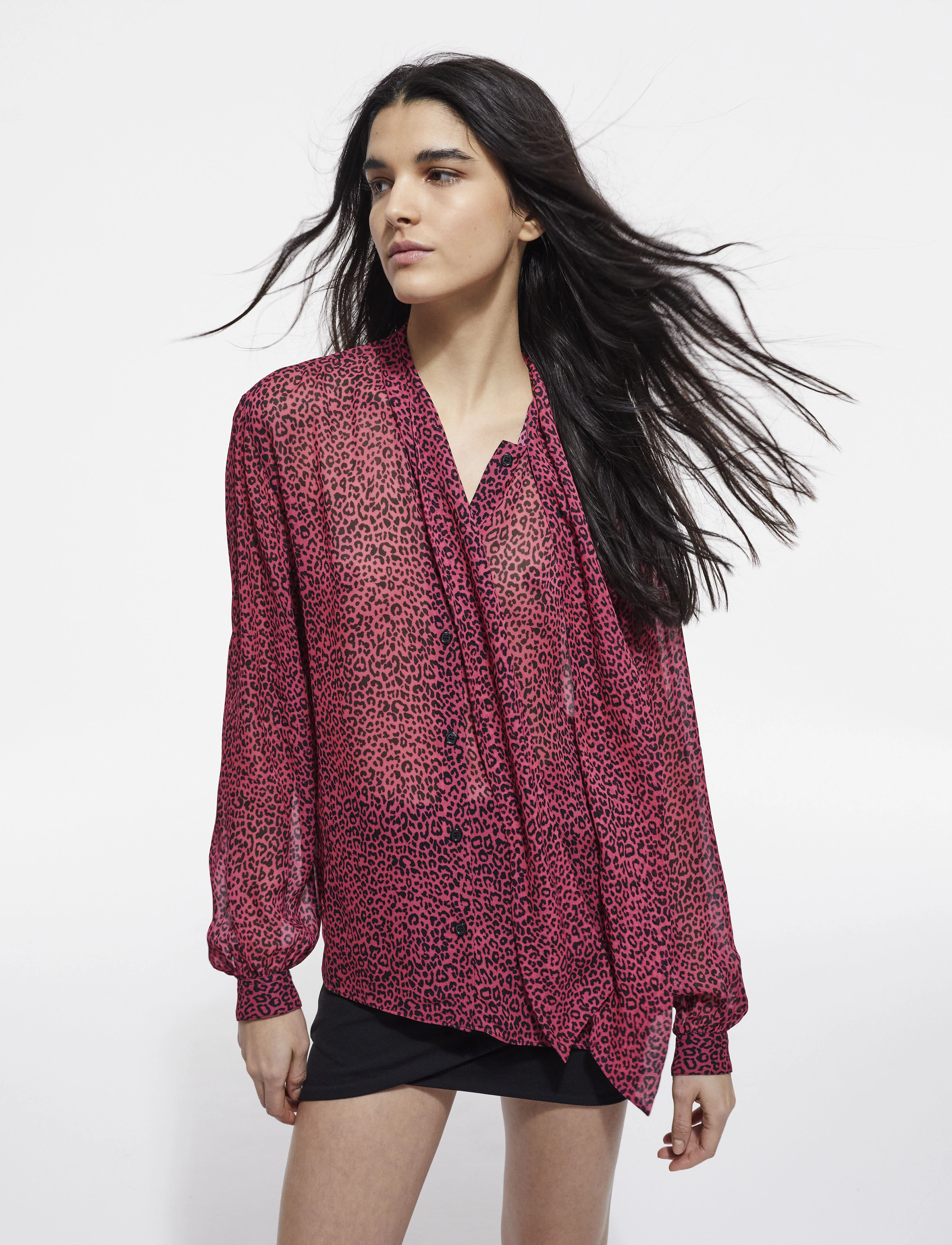The Kooples - CHEMISE - pink black - 2