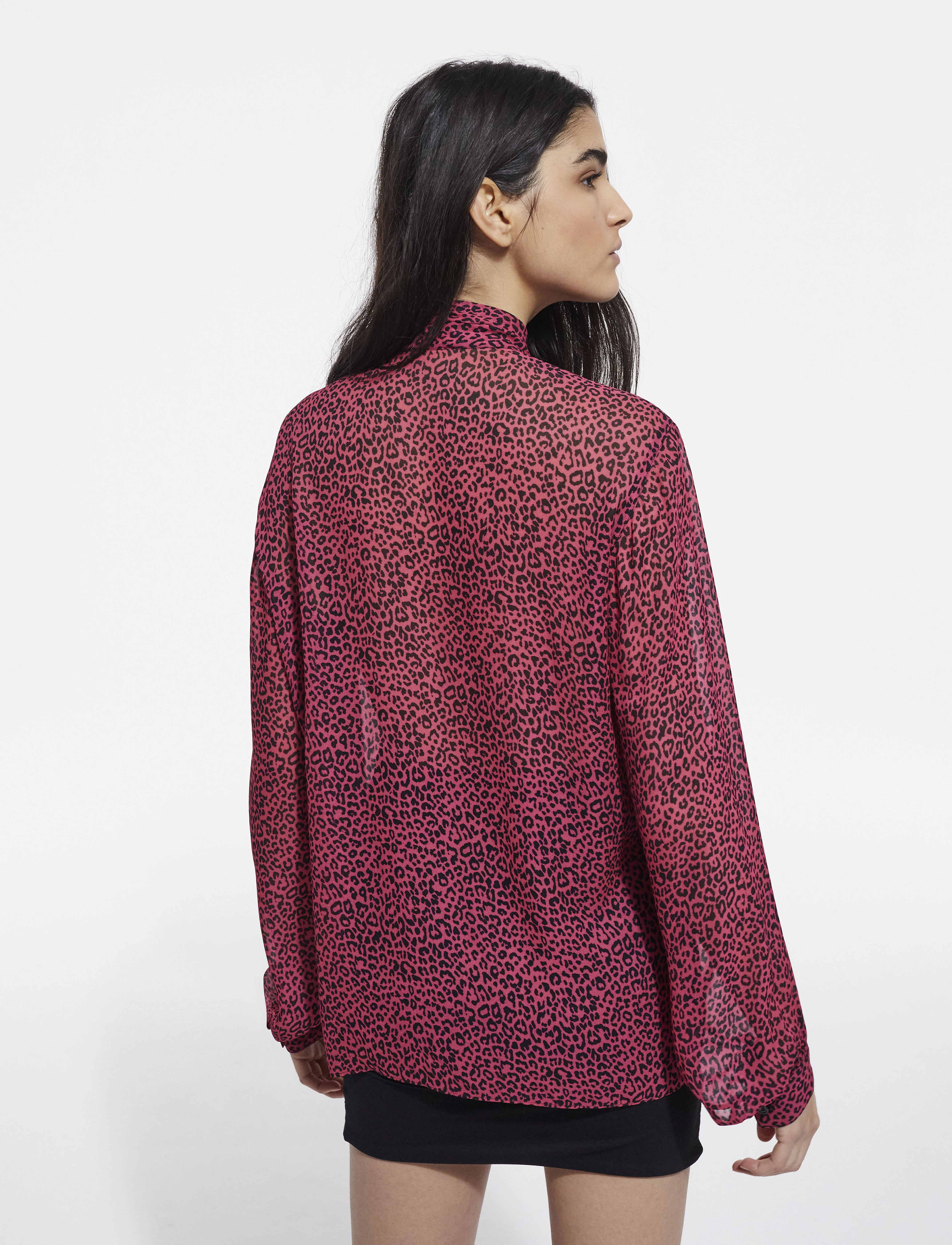 The Kooples - CHEMISE - pink black - 3