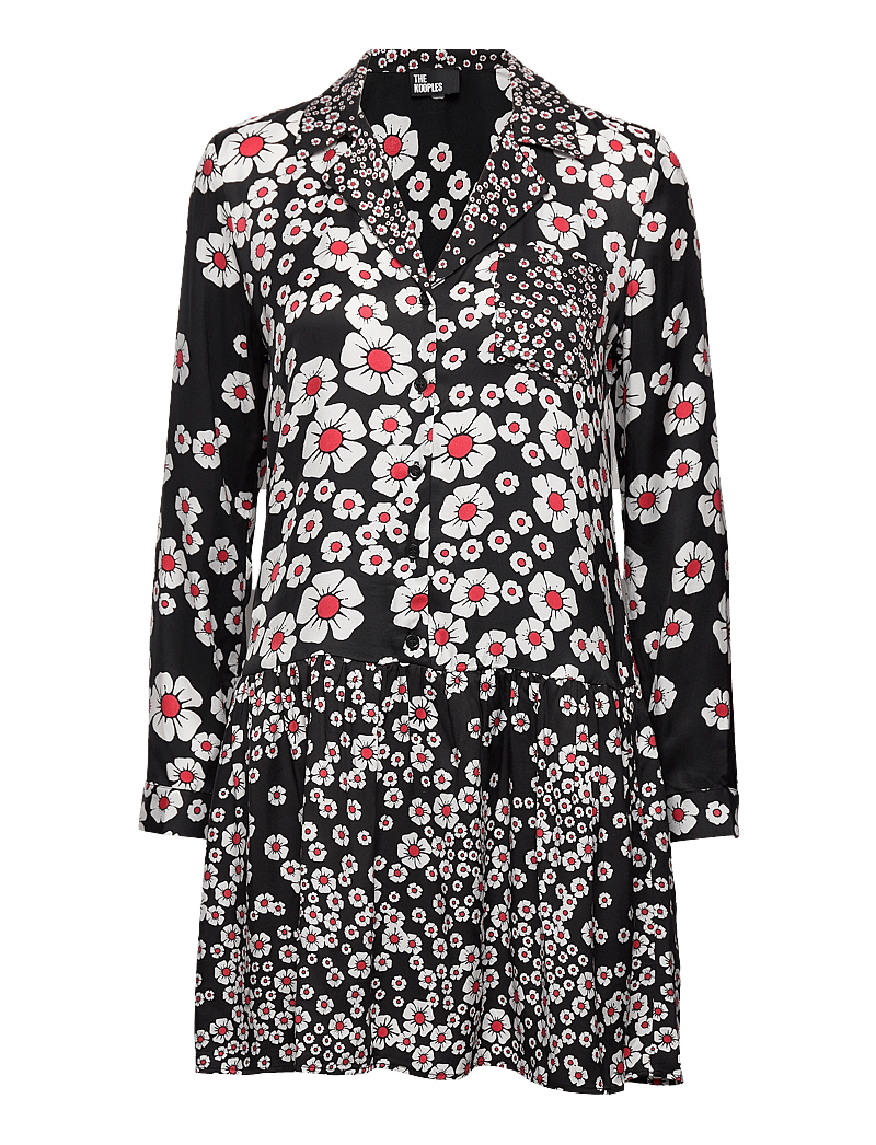 The Kooples - ROBE - shirt dresses - black / pink - 1