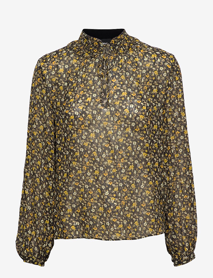 The Kooples - TOP - langärmelige blusen - black-orange - 0