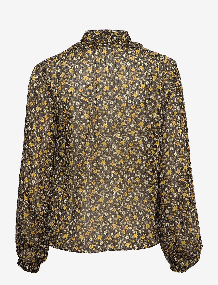 The Kooples - TOP - langärmelige blusen - black-orange - 1