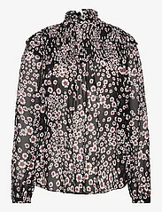 The Kooples - TOP - blouses met lange mouwen - black / pink - 1