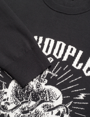The Kooples - PULL - megztinis su apvalios formos apykakle - black white - 2