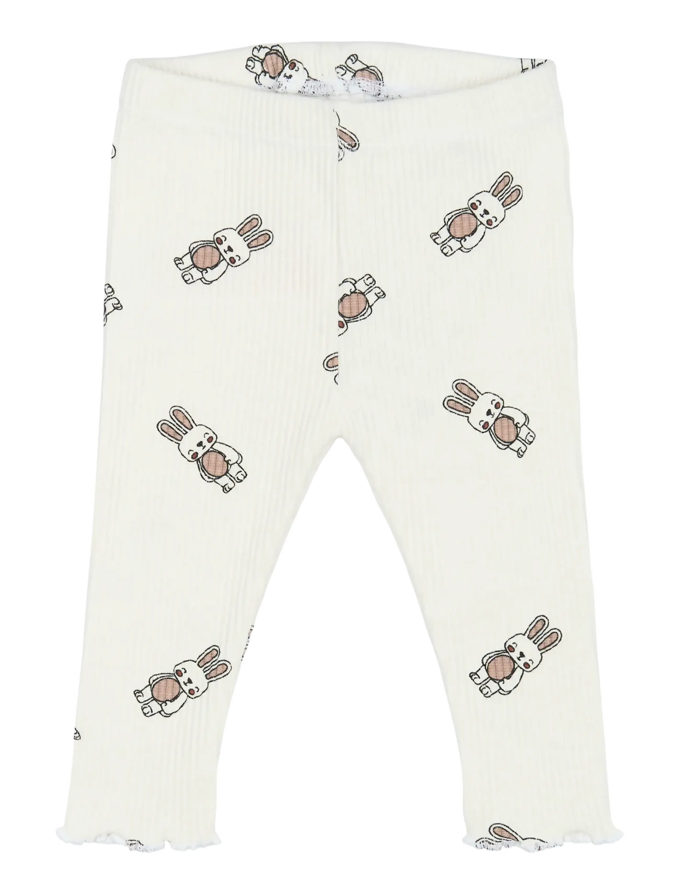 THE NEW SIBLINGS TNSBPippa Rib Leggings - Kleidung - CLOUD DANCER AOP / white