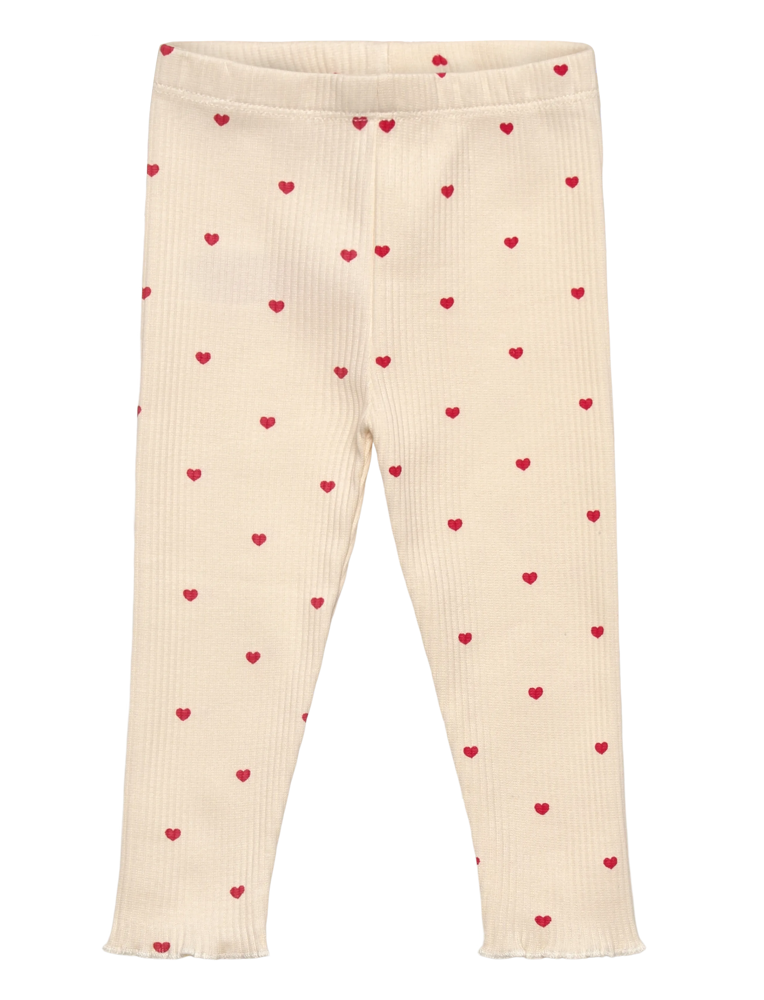 THE NEW SIBLINGS TNSBRhea Rib Leggings - Kleidung - GARDENIA AOP / cream