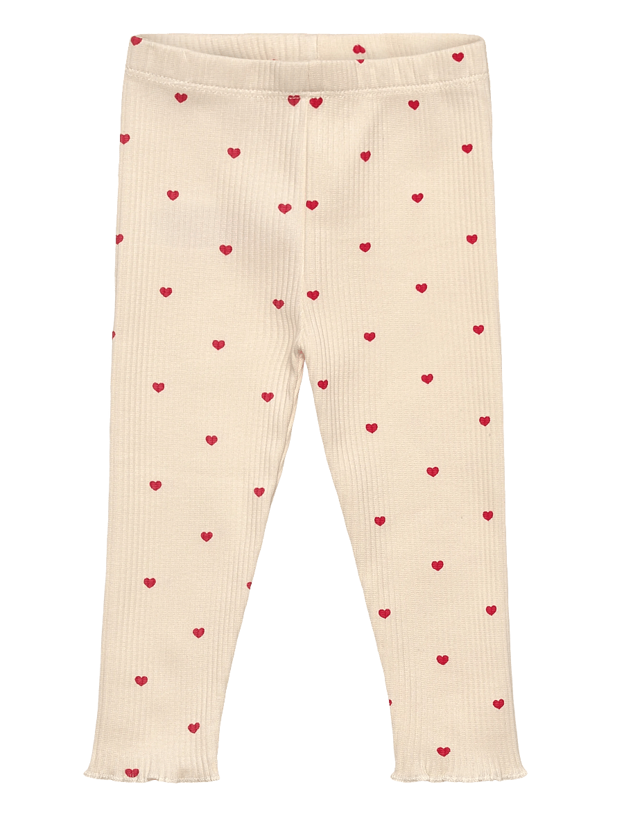 THE NEW SIBLINGS - TNSBRhea Rib Leggings - gardenia aop - 0