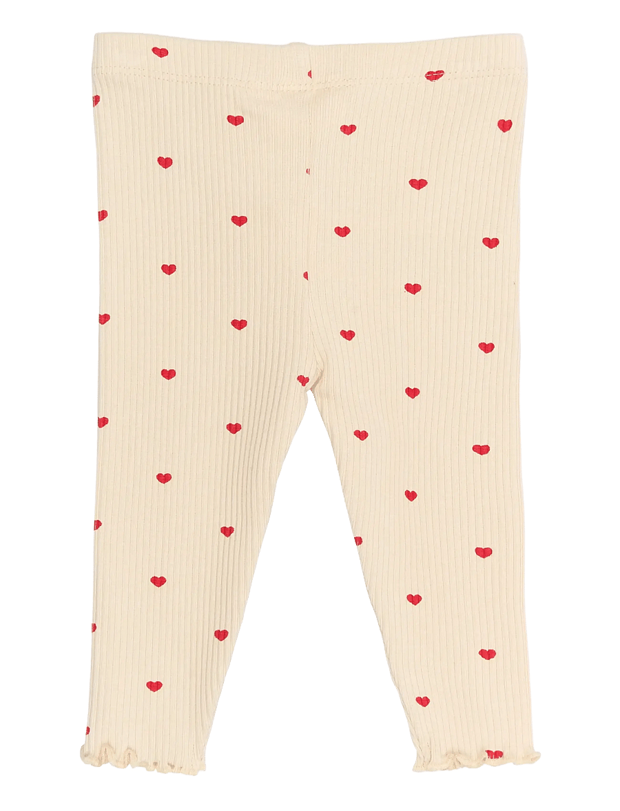 THE NEW SIBLINGS - TNSBRhea Rib Leggings - leggings - gardenia aop - 1
