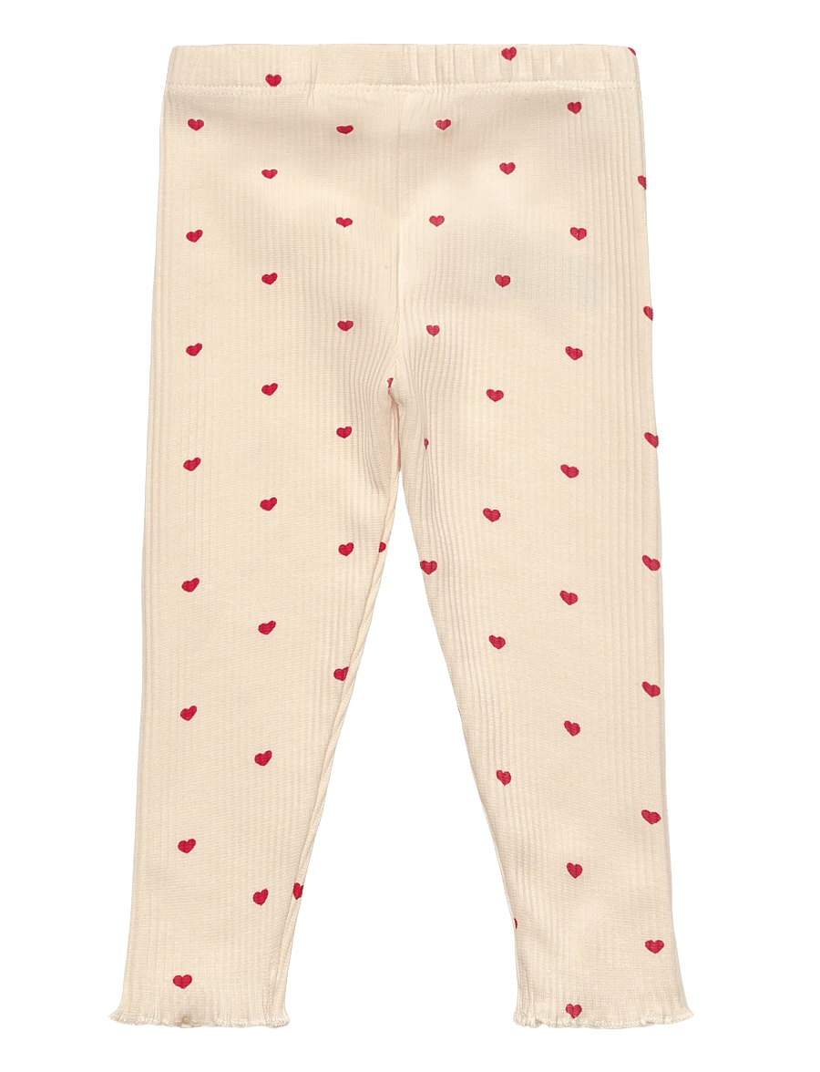 THE NEW SIBLINGS - TNSBRhea Rib Leggings - gardenia aop - 1