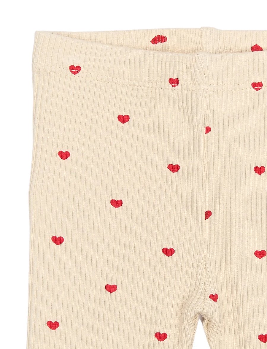 THE NEW SIBLINGS - TNSBRhea Rib Leggings - leggings - gardenia aop - 2