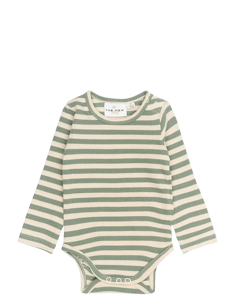 THE NEW SIBLINGS - TNSBFro L_S Rib Body - lily pad striped - 0