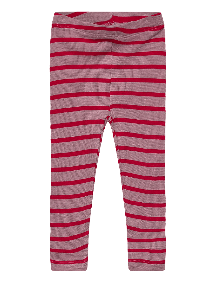 THE NEW SIBLINGS - TNSBRie Rib Leggings - mauve shadows striped - 0