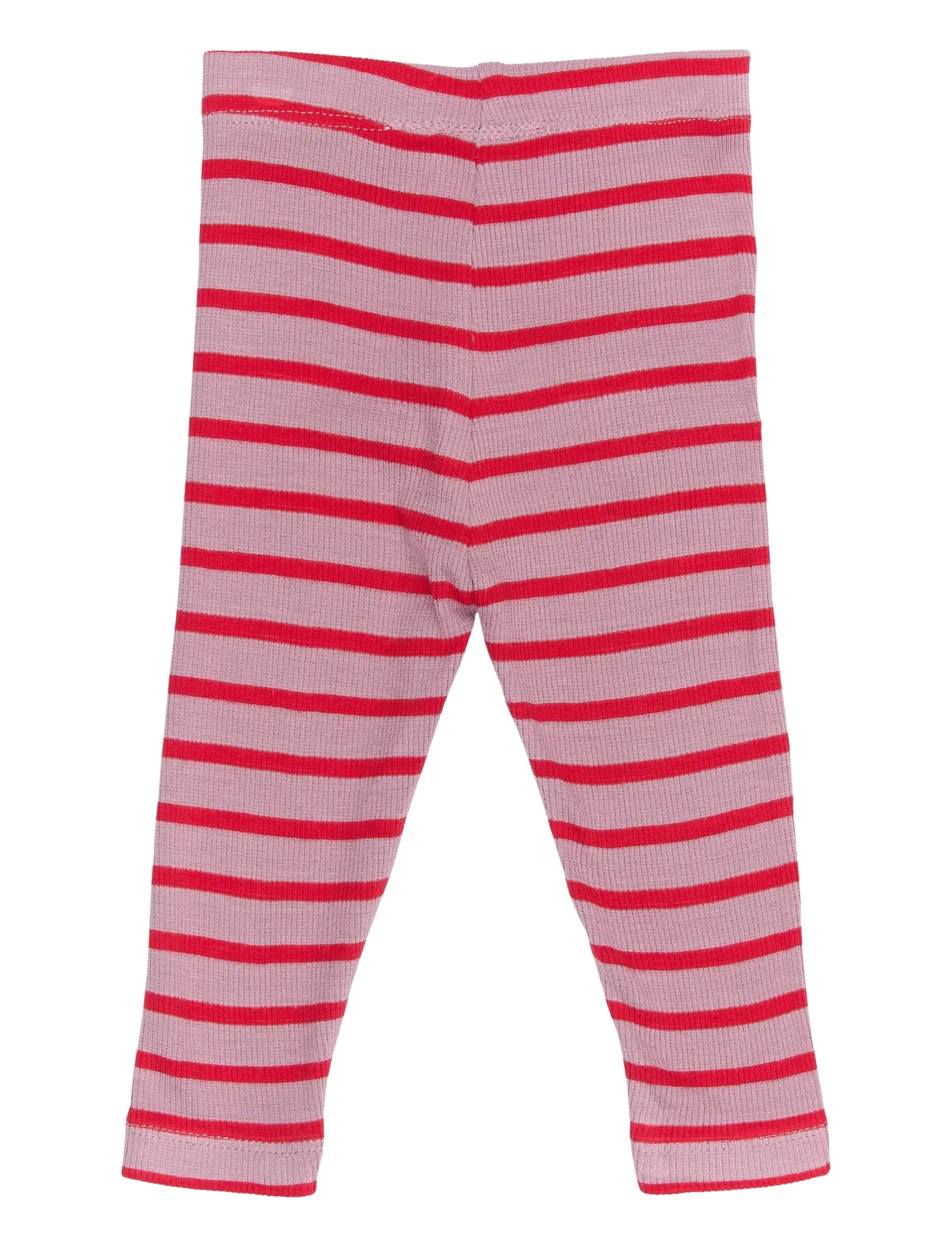 THE NEW SIBLINGS TNSBRie Rib Leggings - Baby 44-92 - MAUVE SHADOWS STRIPED / pink/rose
