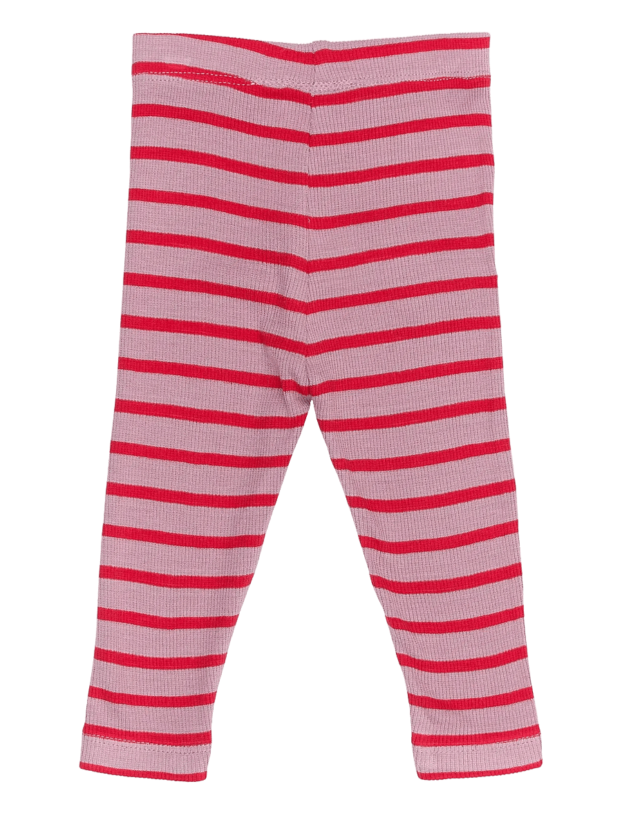 THE NEW SIBLINGS - TNSBRie Rib Leggings - leggings - mauve shadows striped - 1