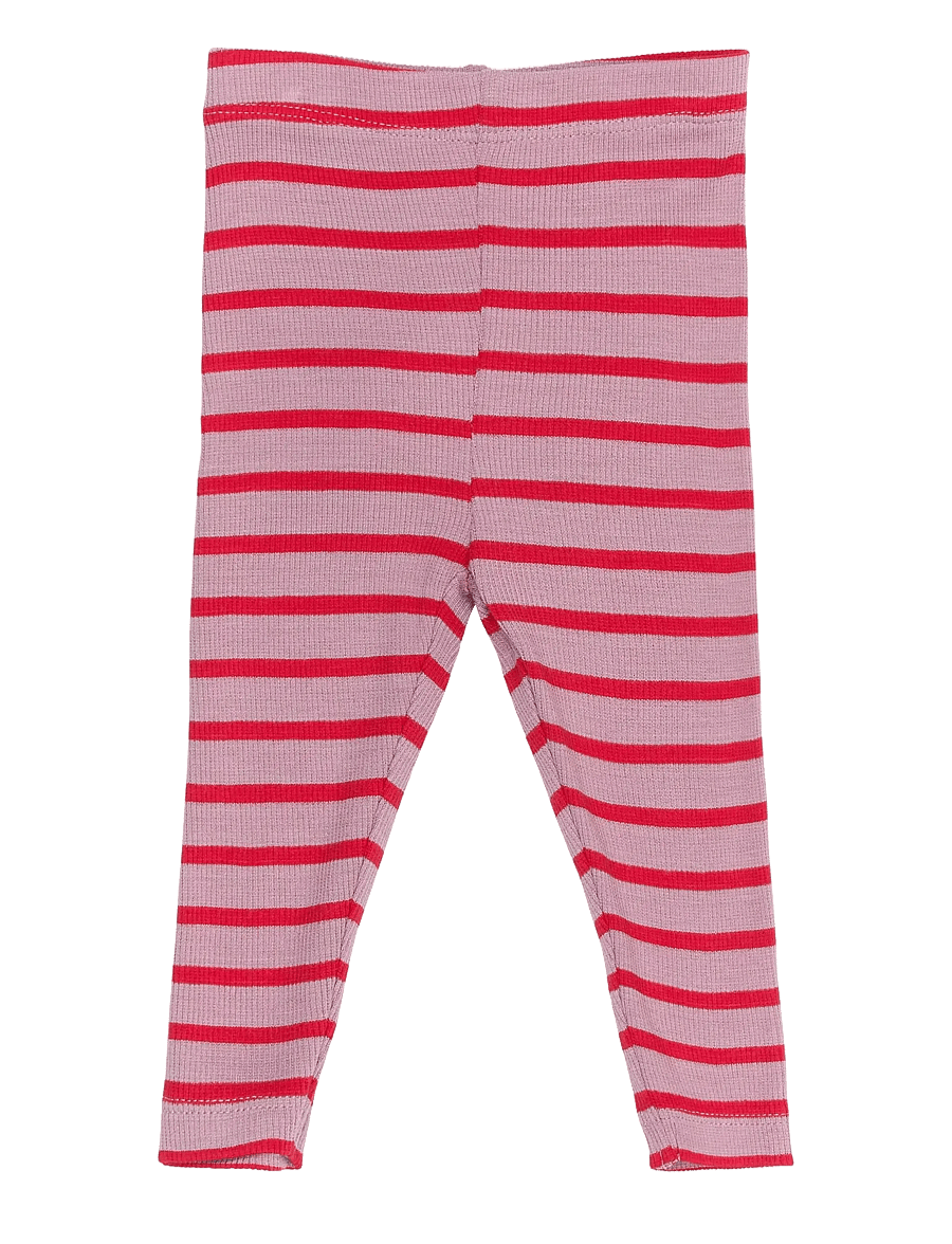 THE NEW SIBLINGS - TNSBRie Rib Leggings - leggings - mauve shadows striped - 2