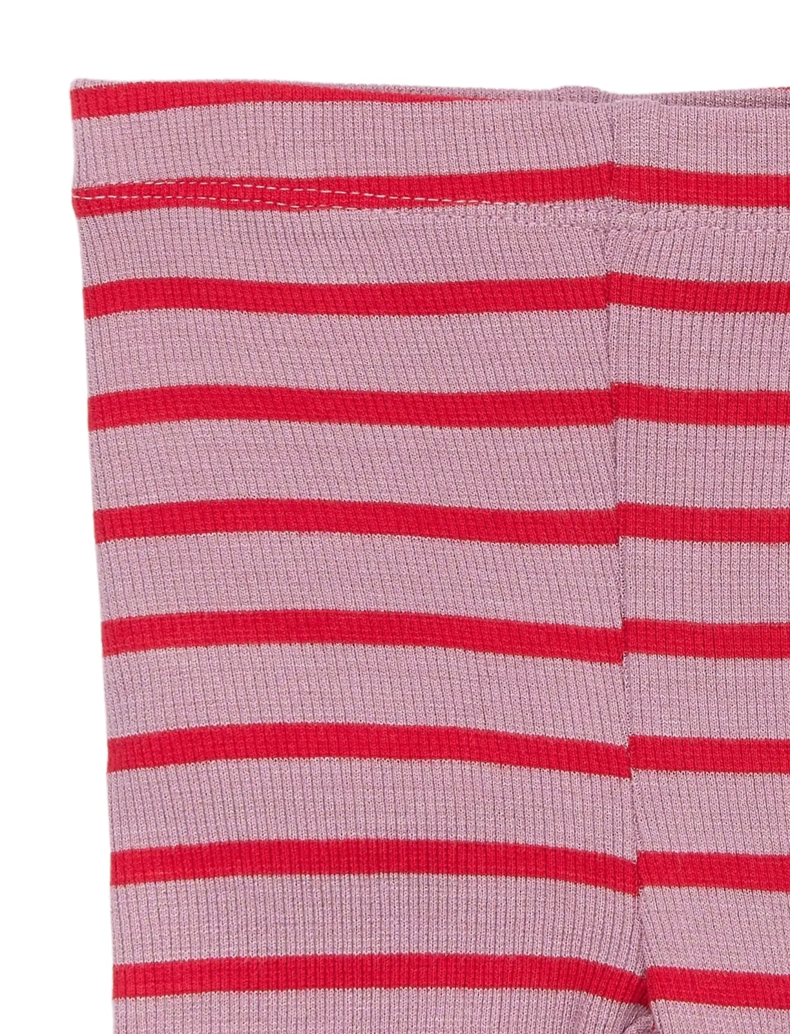 THE NEW SIBLINGS - TNSBRie Rib Leggings - leggings - mauve shadows striped - 3