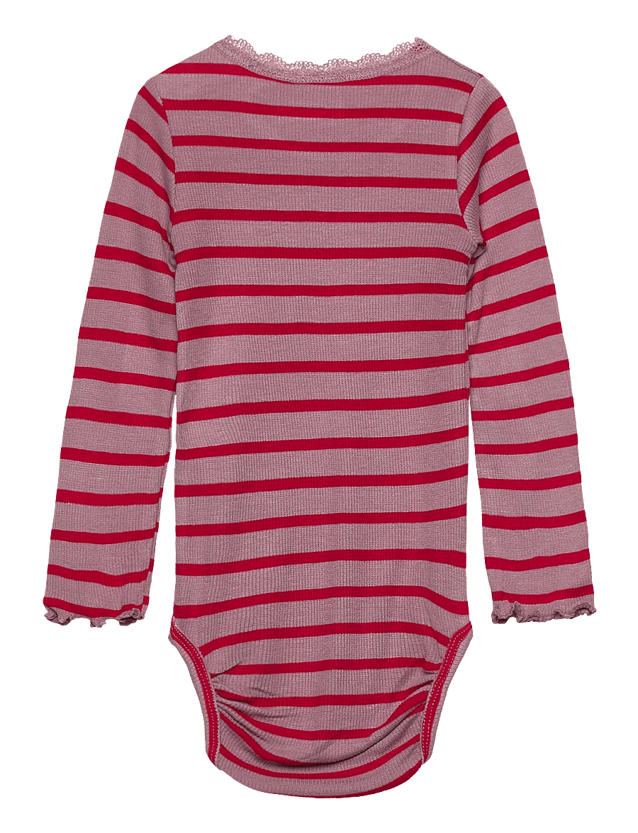 THE NEW SIBLINGS - TNSBRie L_S Rib Body - einkaufen nach alter von - mauve shadows striped - 1