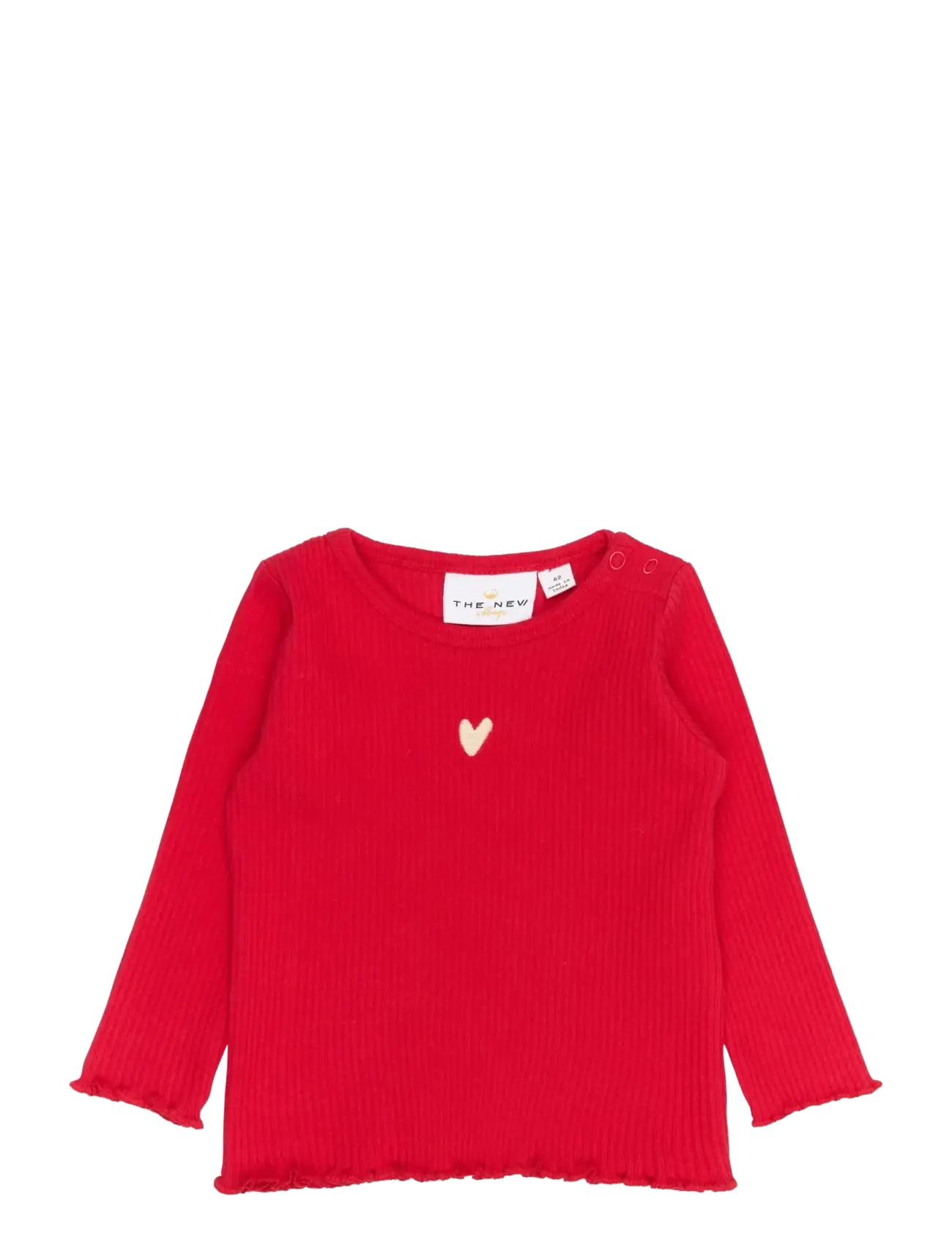THE NEW SIBLINGS TNSBRianna L_S Rib Tee - Baby 44-92 - SKI PATROL / red
