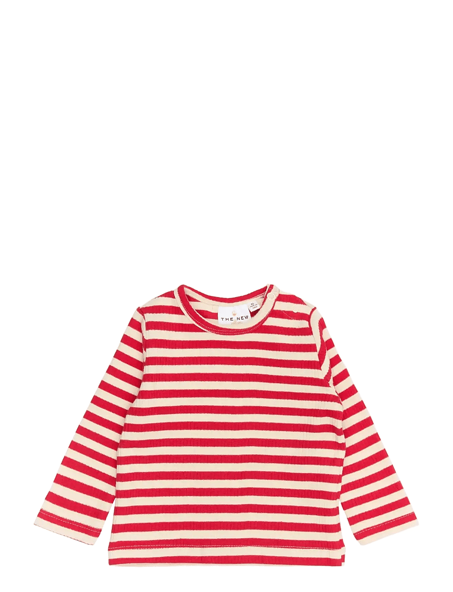 THE NEW SIBLINGS - TNSBFro L_S Rib Tee - ski patrol striped - 0
