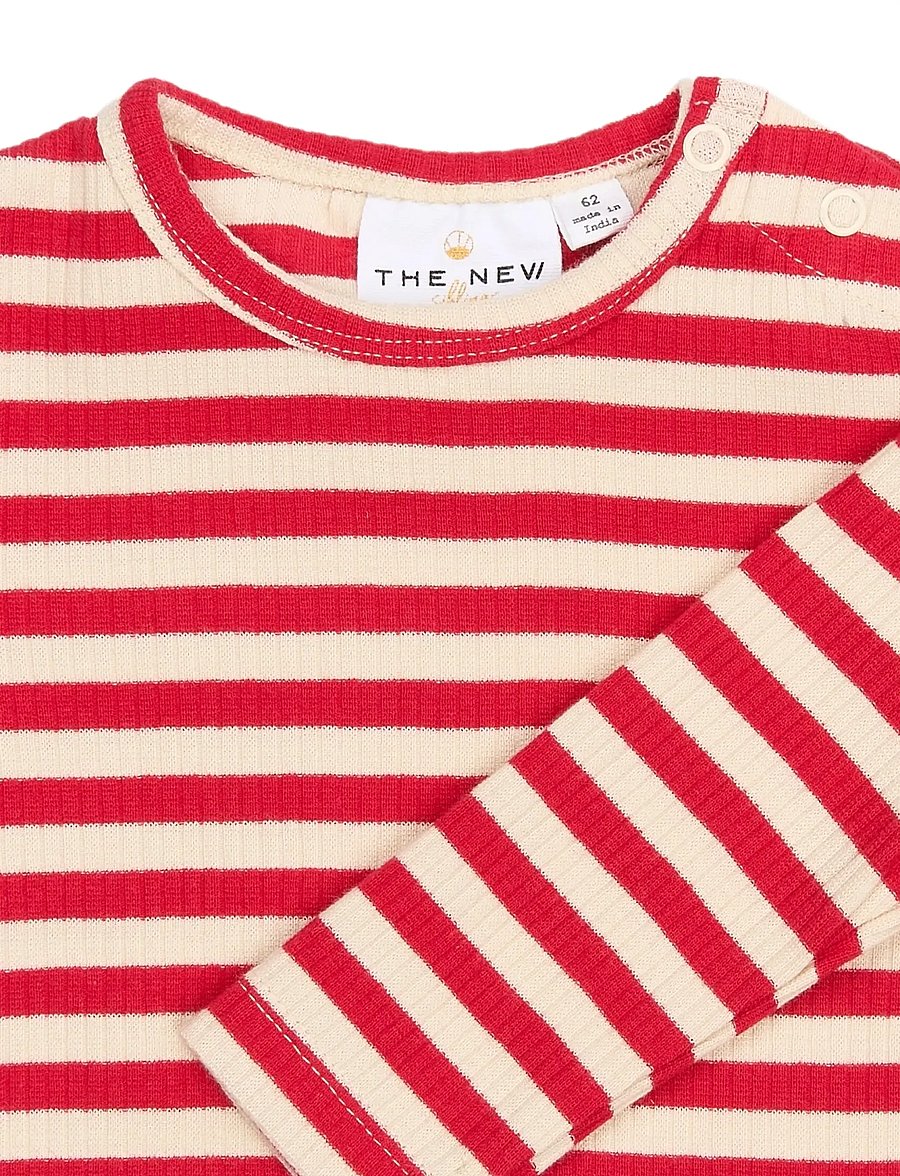 THE NEW SIBLINGS - TNSBFro L_S Rib Tee - ski patrol striped - 2