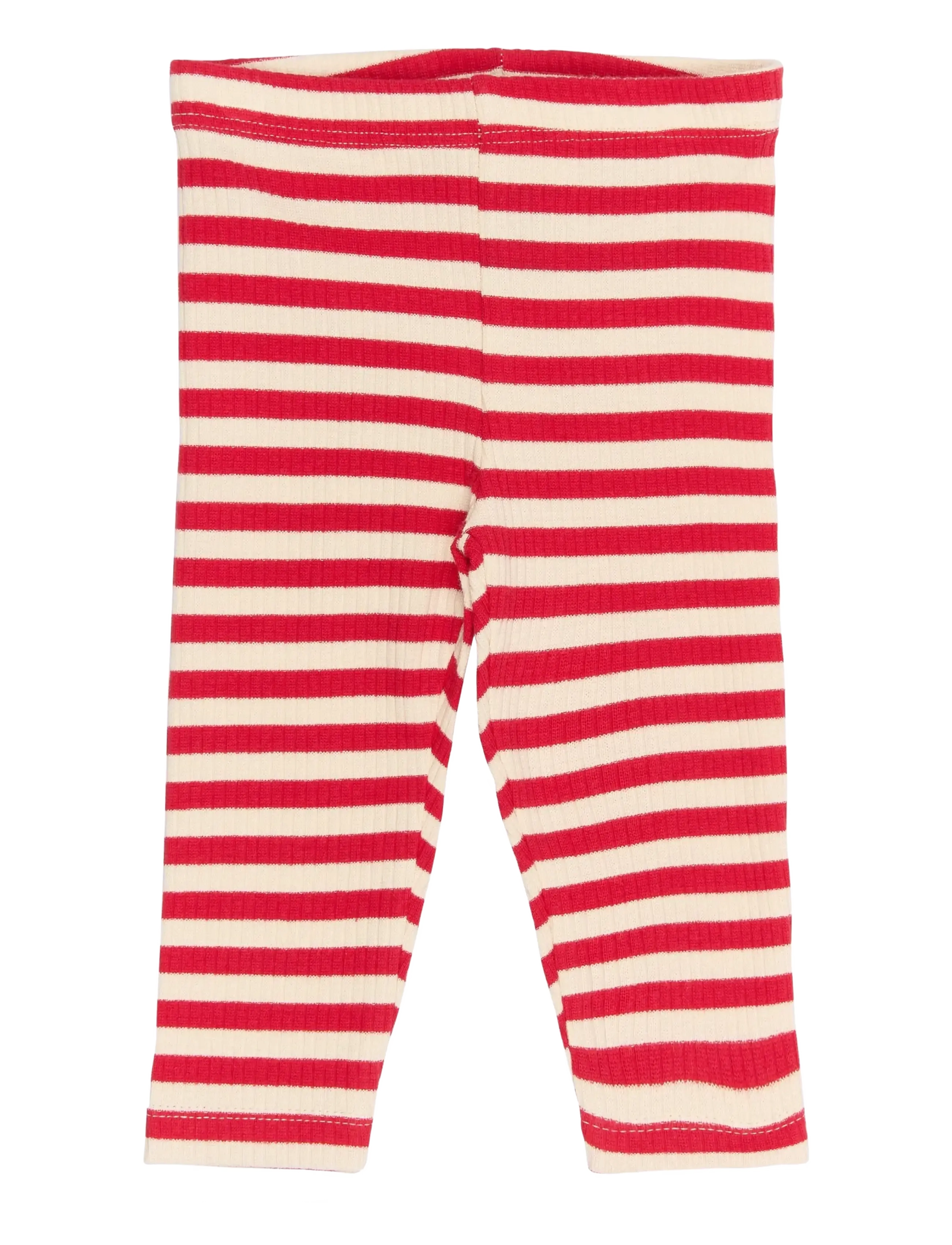 THE NEW SIBLINGS TNSBFro Rib Leggings - Baby 44-92 - SKI PATROL STRIPED / red