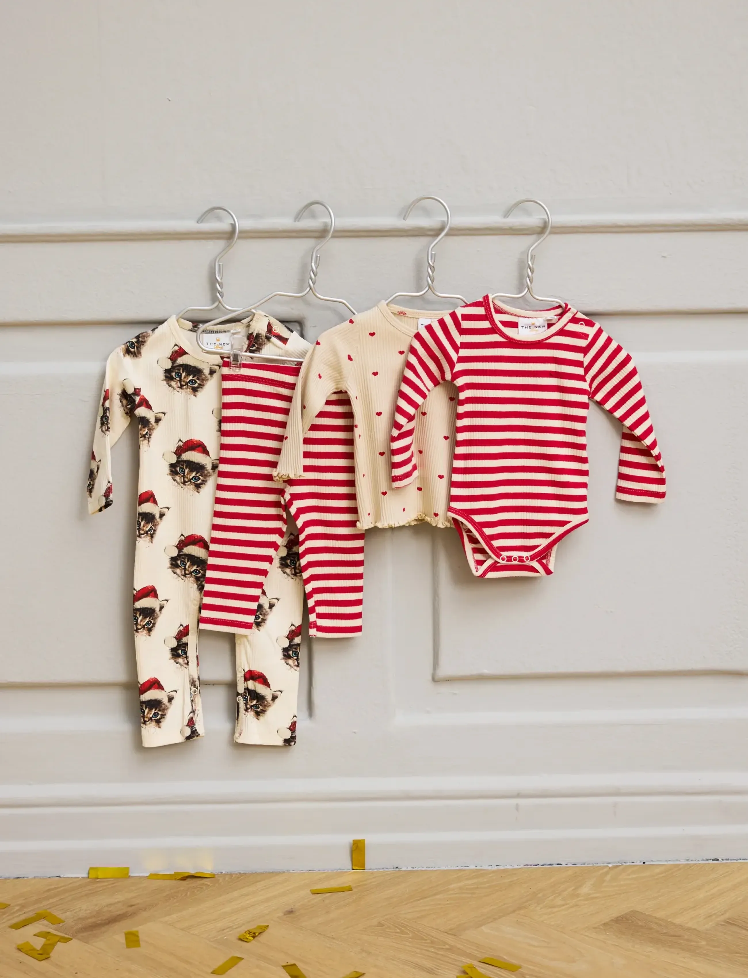 THE NEW SIBLINGS - TNSBFro Rib Leggings - herbstliche kleidung - ski patrol striped - 0