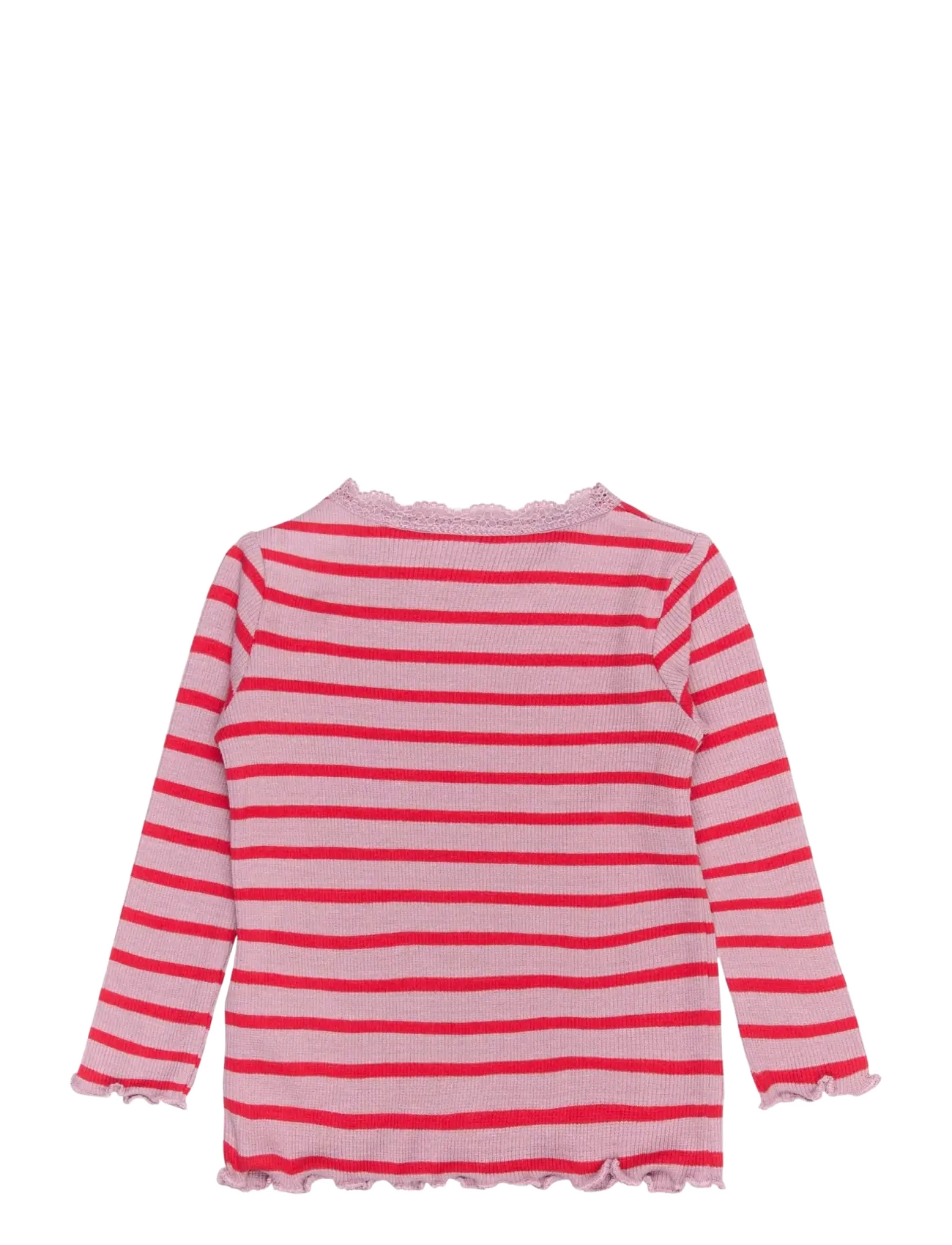 THE NEW SIBLINGS - TNSBRie L_S Rib Tee - mauve shadows striped - 1