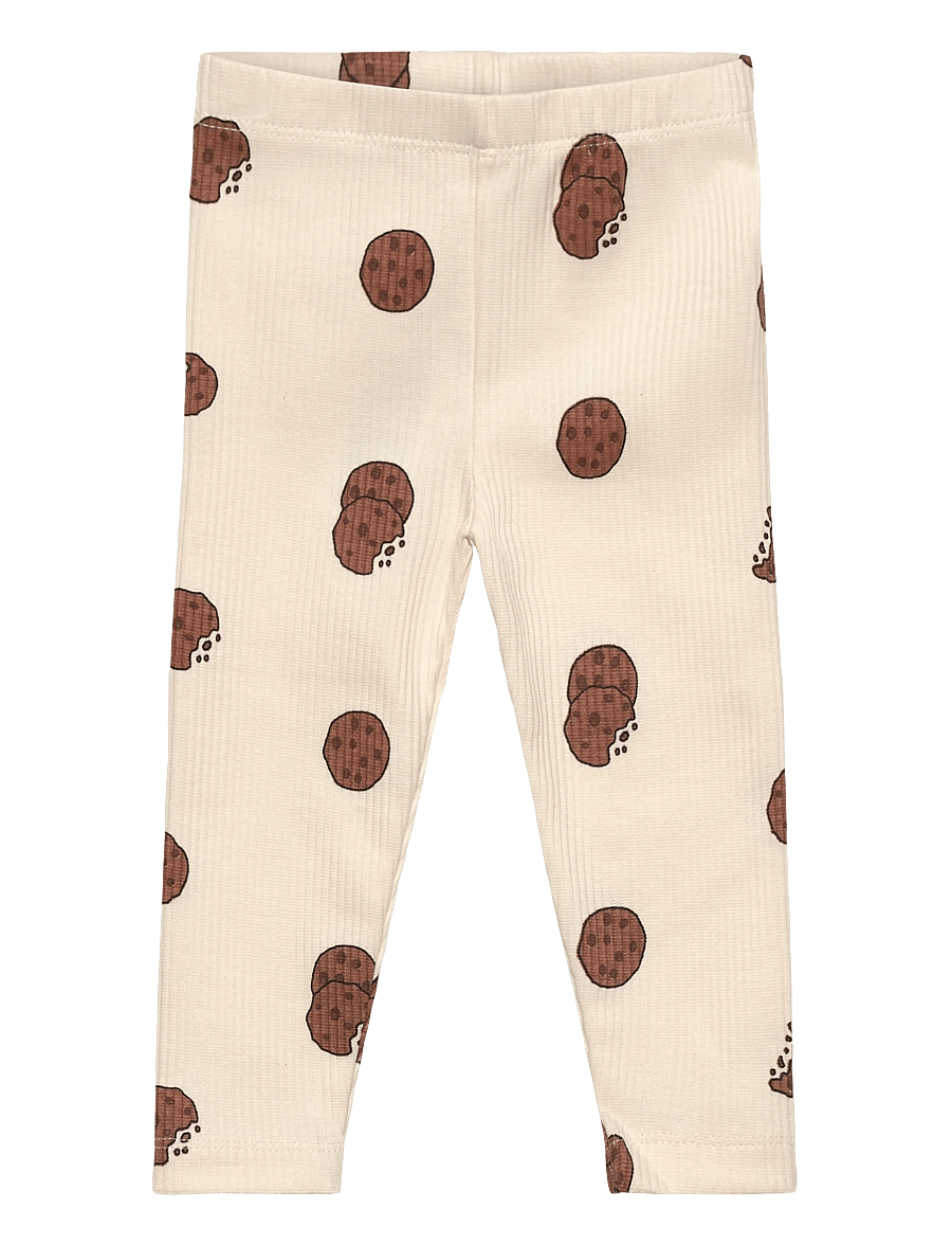 THE NEW SIBLINGS - TNSBRyan Rib Leggings - gardenia aop - 0
