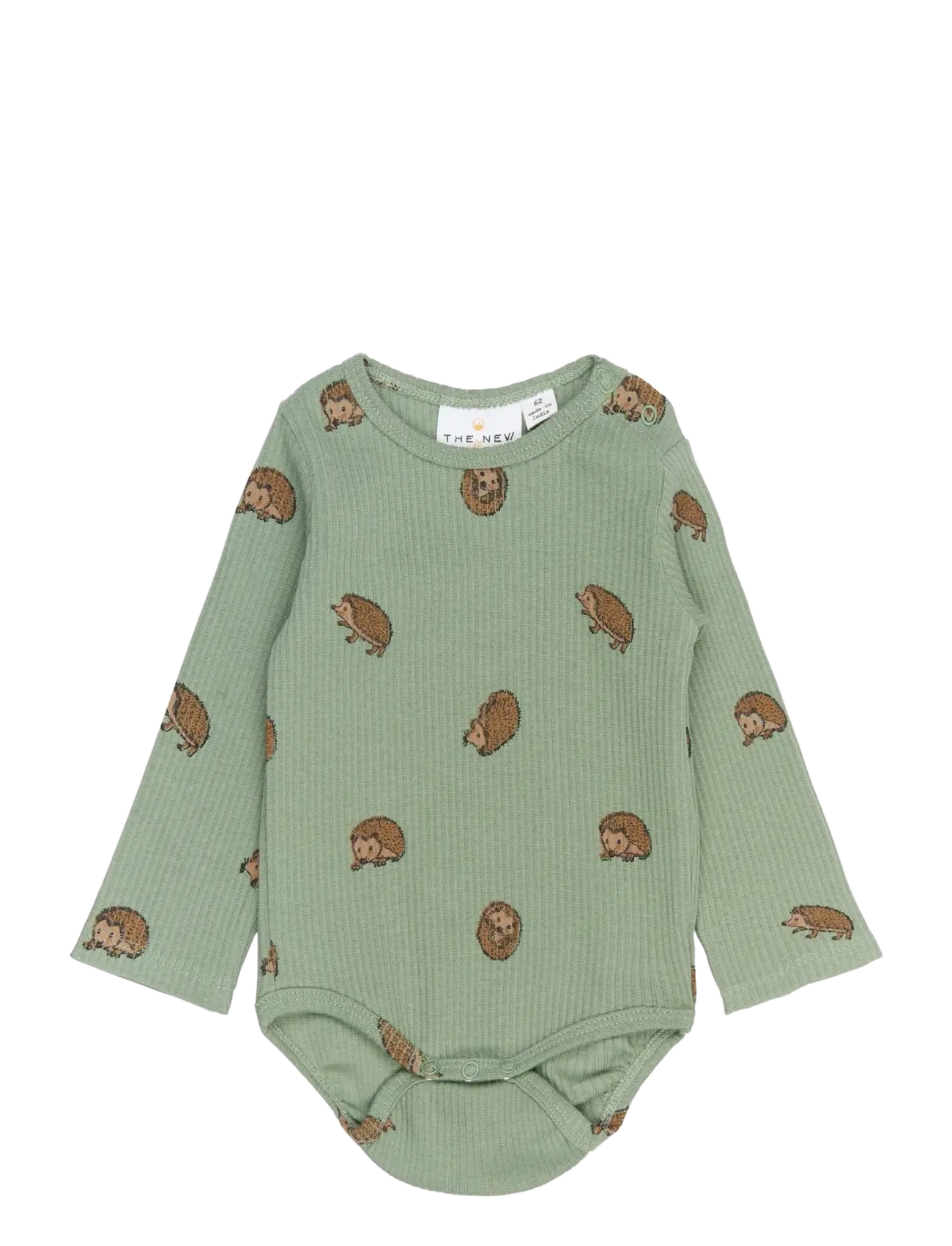 THE NEW SIBLINGS TNSBRiver L_S Rib Body - Bodid - LILY PAD AOP / green