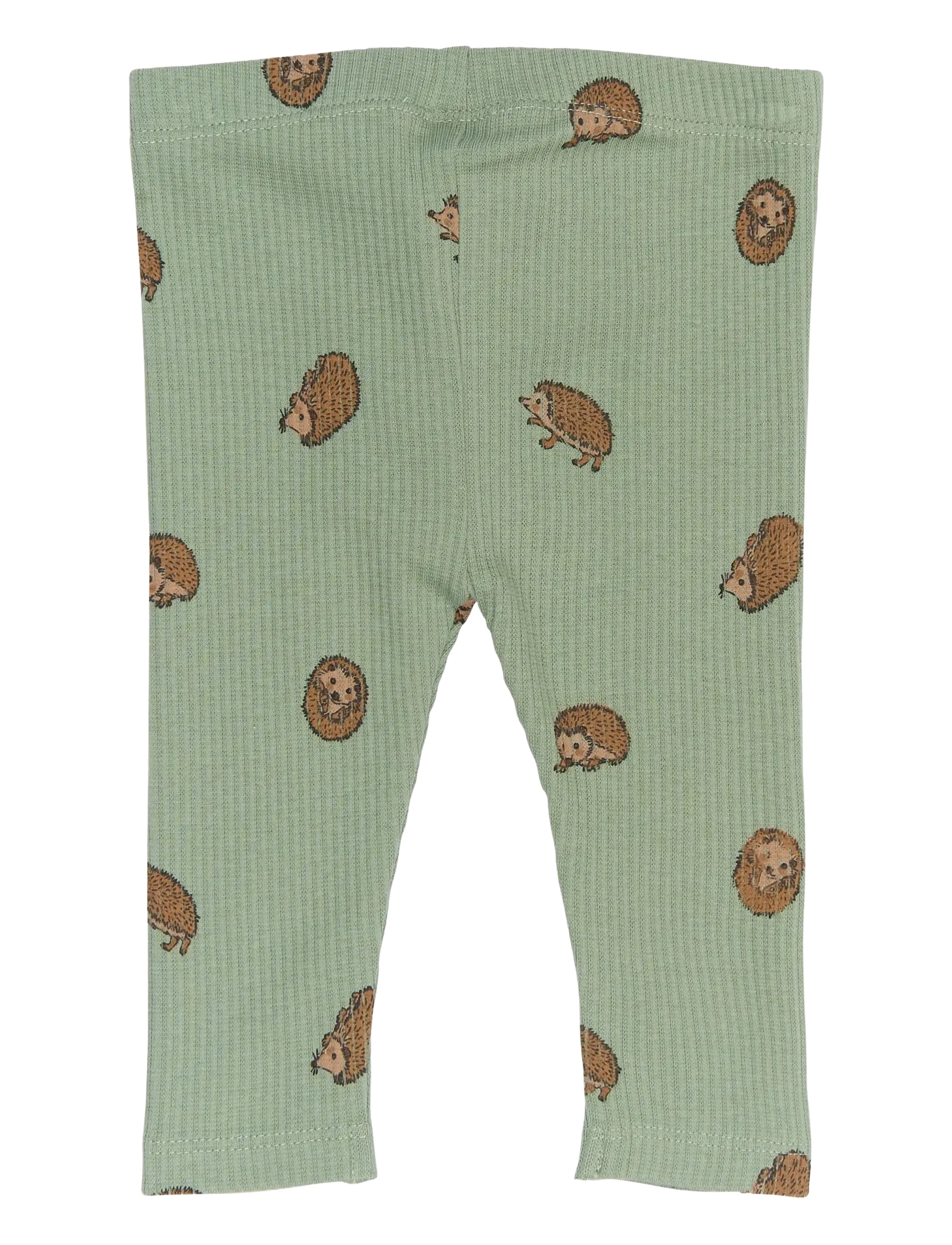 THE NEW SIBLINGS - TNSBRiver Rib Leggings - lily pad aop - 0