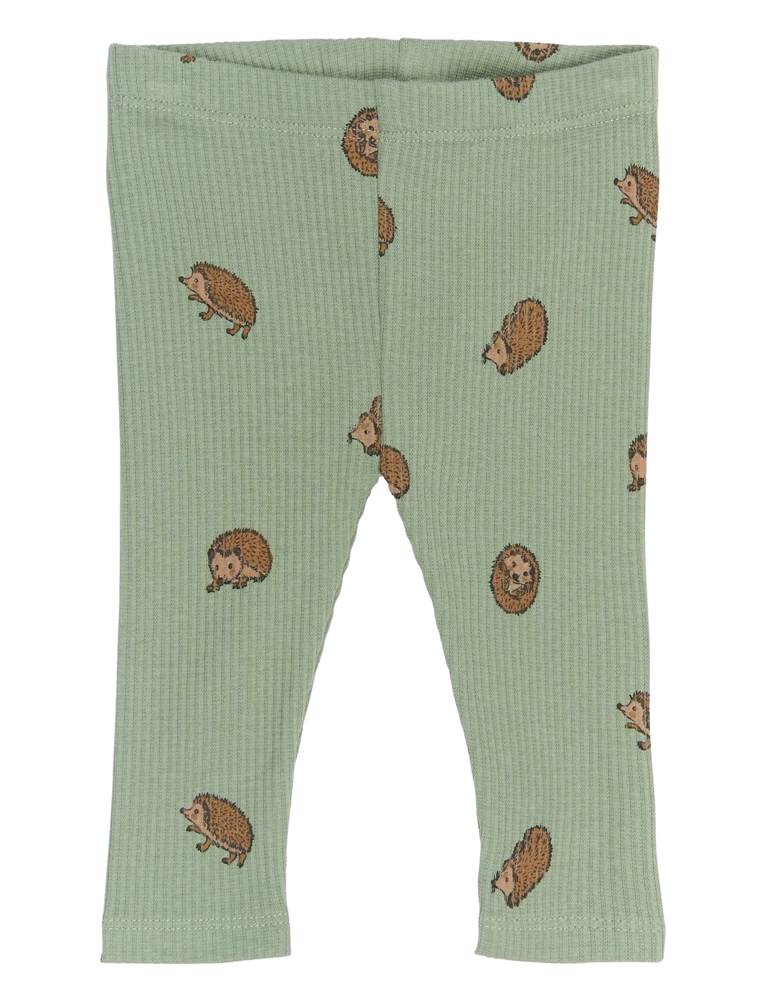 THE NEW SIBLINGS - TNSBRiver Rib Leggings - lily pad aop - 1