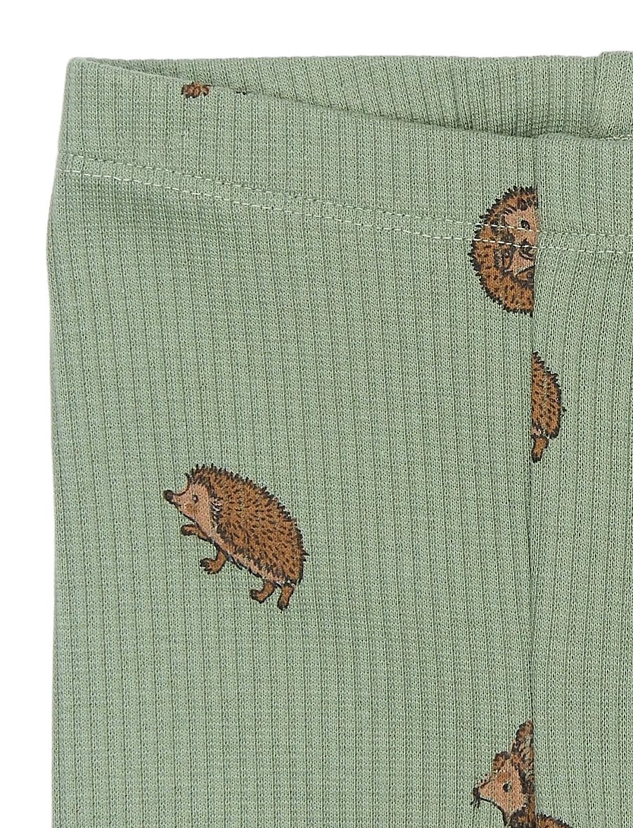 THE NEW SIBLINGS - TNSBRiver Rib Leggings - lily pad aop - 2