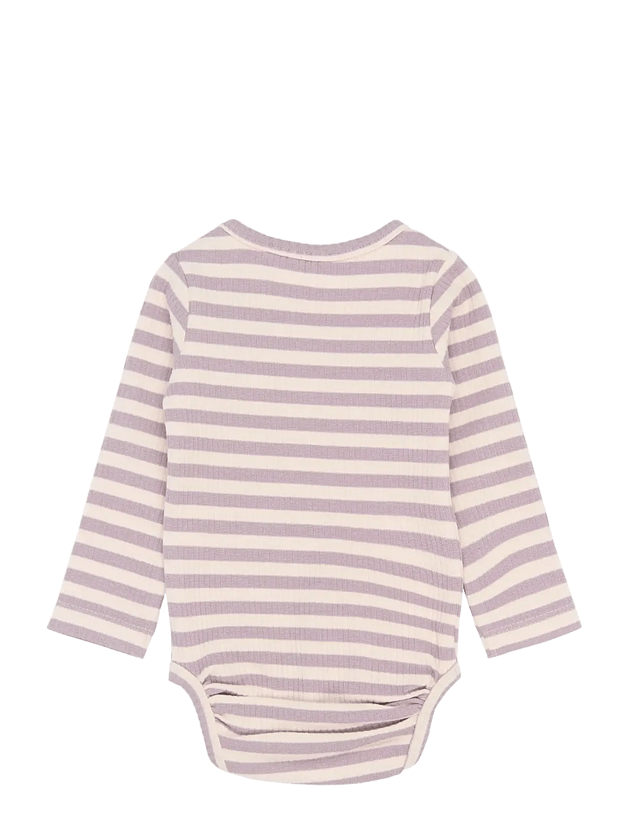 THE NEW SIBLINGS - TNSBFro L_S Rib Body - langärmelige bodys - sea fog striped - 1