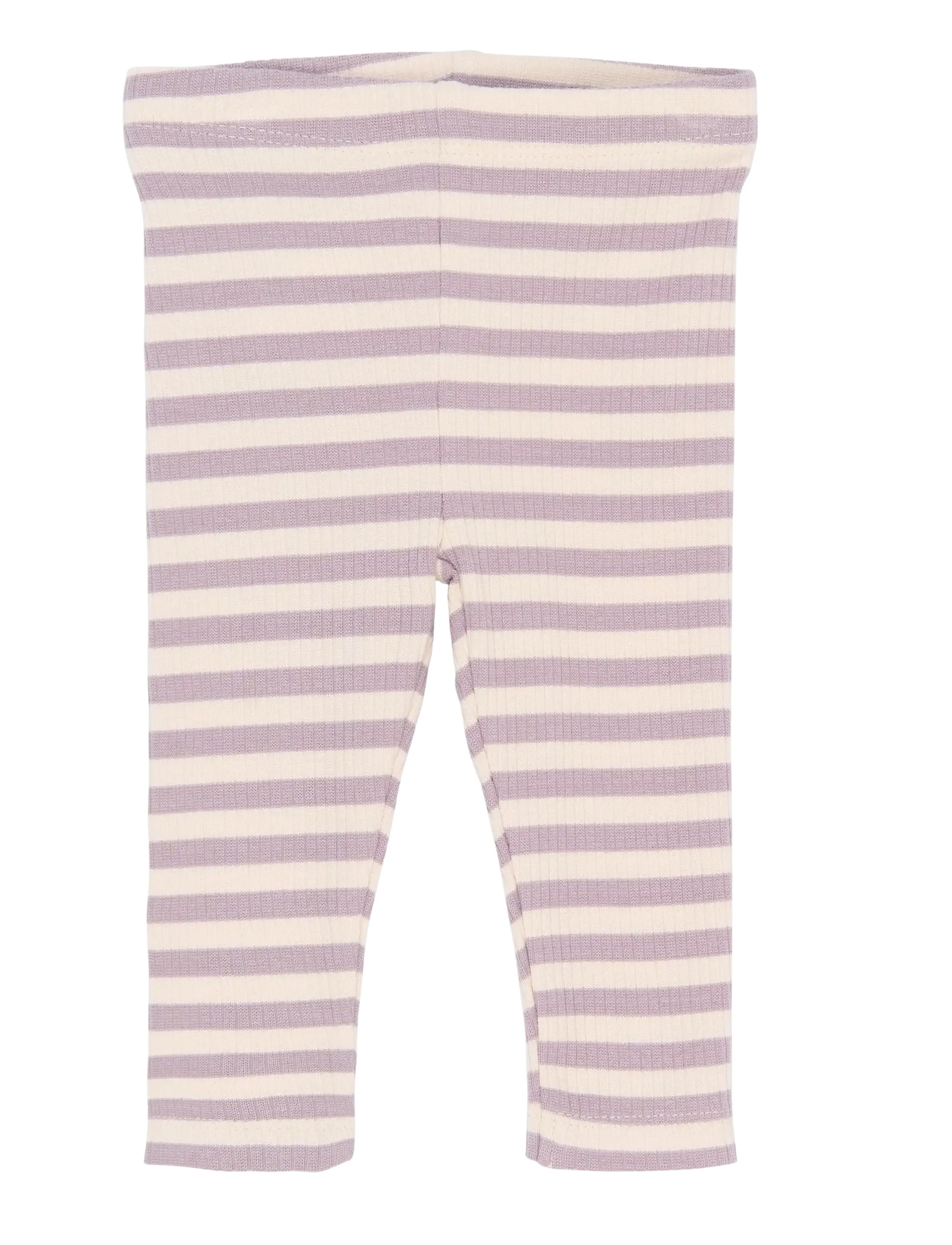 THE NEW SIBLINGS TNSBFro Rib Leggings - Riided - SEA FOG STRIPED / purple