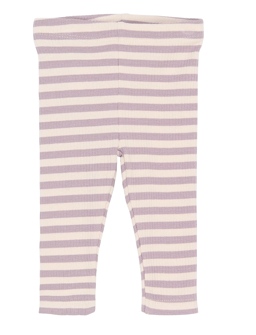 THE NEW SIBLINGS - TNSBFro Rib Leggings - leggings - sea fog striped - 0