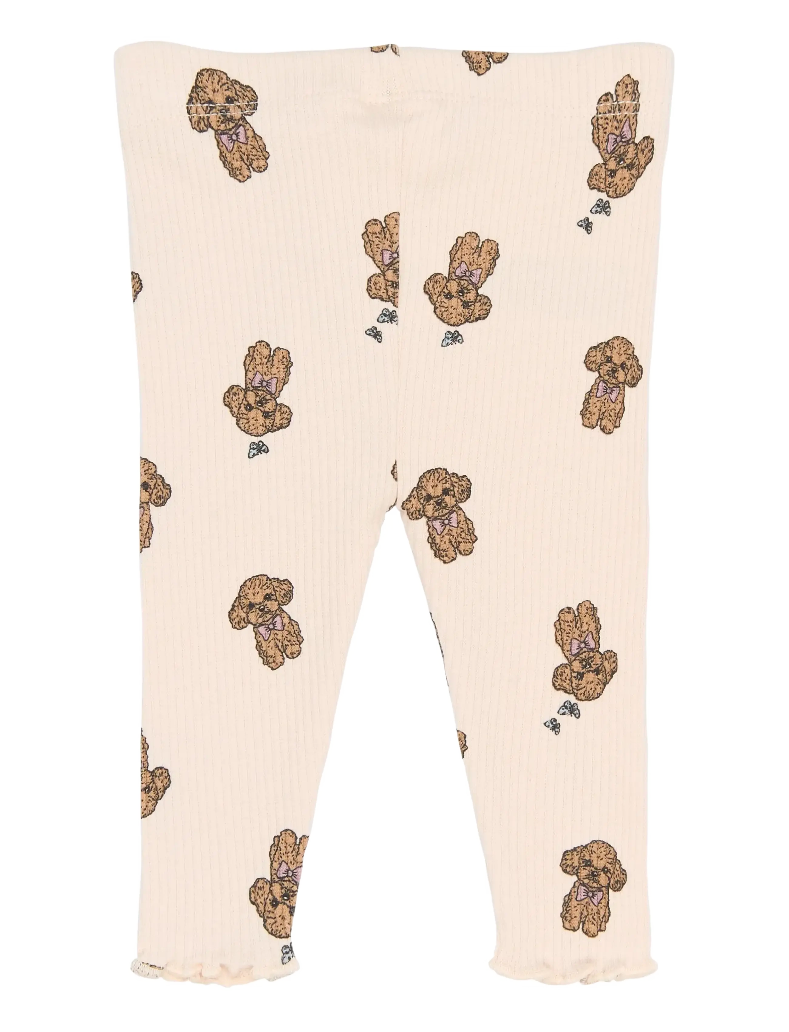 THE NEW SIBLINGS - TNSBSona Rib Leggings - leggings - silver peony aop - 1