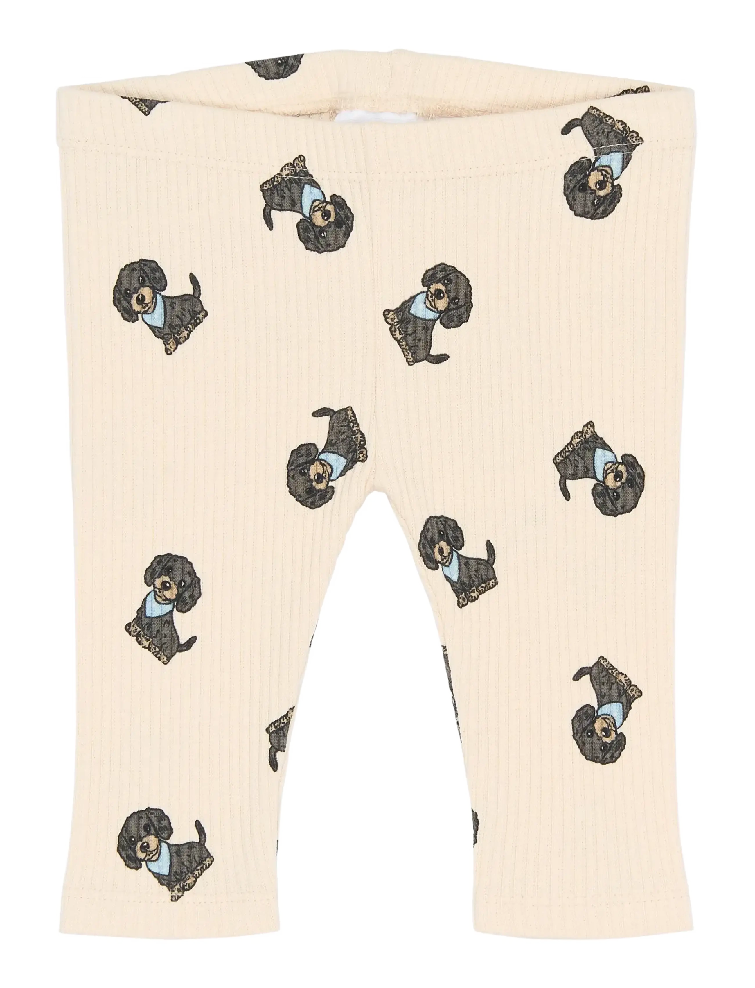 THE NEW SIBLINGS TNSBSylvan Rib Leggings - Riided - GARDENIA AOP / cream