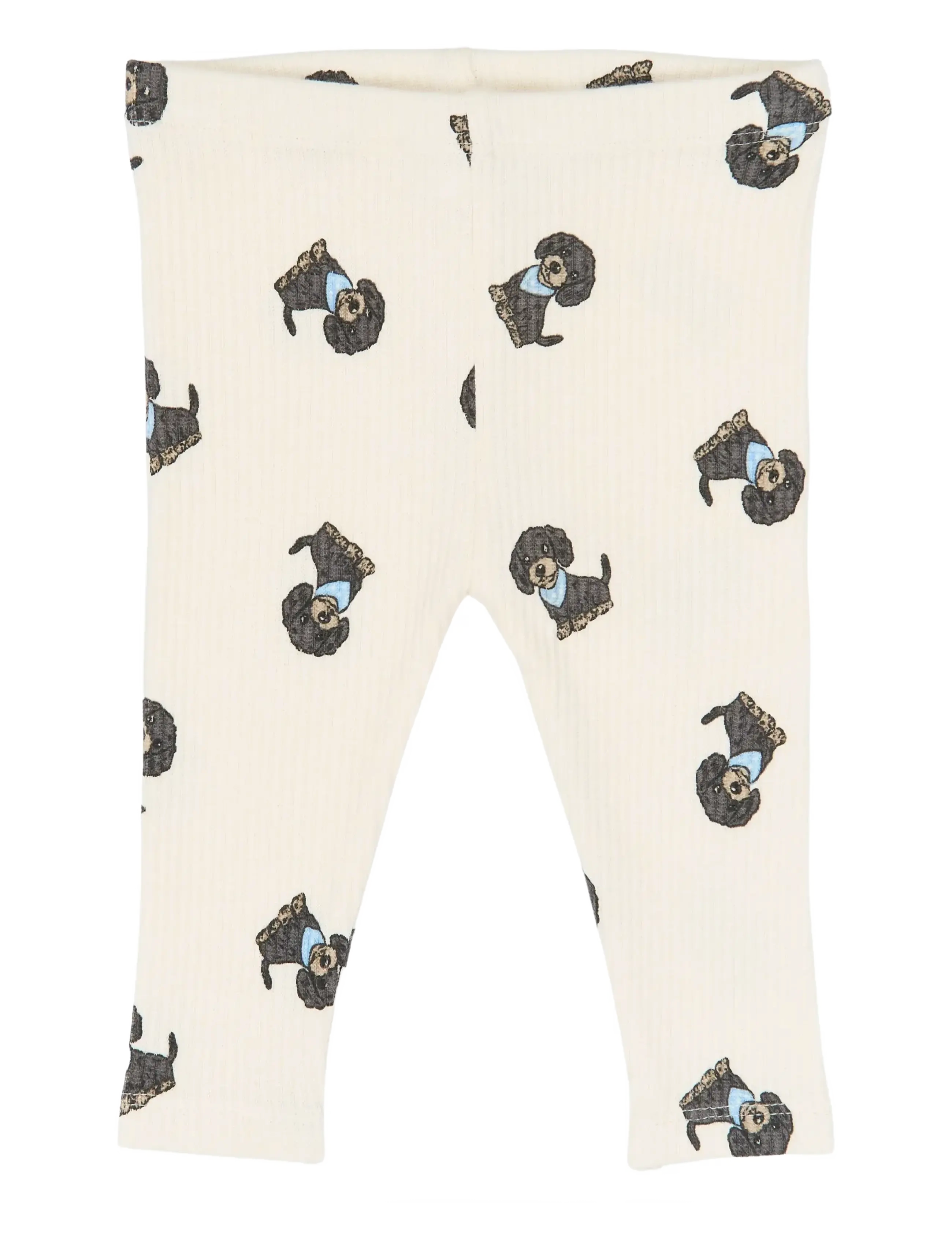 THE NEW SIBLINGS TNSBSylvan Rib Leggings - Baby 44-92 - GARDENIA AOP / cream