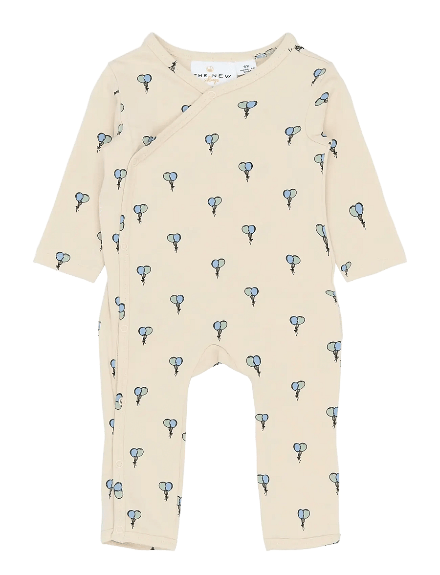 THE NEW SIBLINGS - TNSBSoon L_S Wrap Jumpsuit - gardenia aop - 0