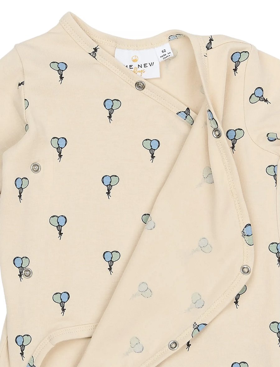 THE NEW SIBLINGS - TNSBSoon L_S Wrap Jumpsuit - gardenia aop - 2