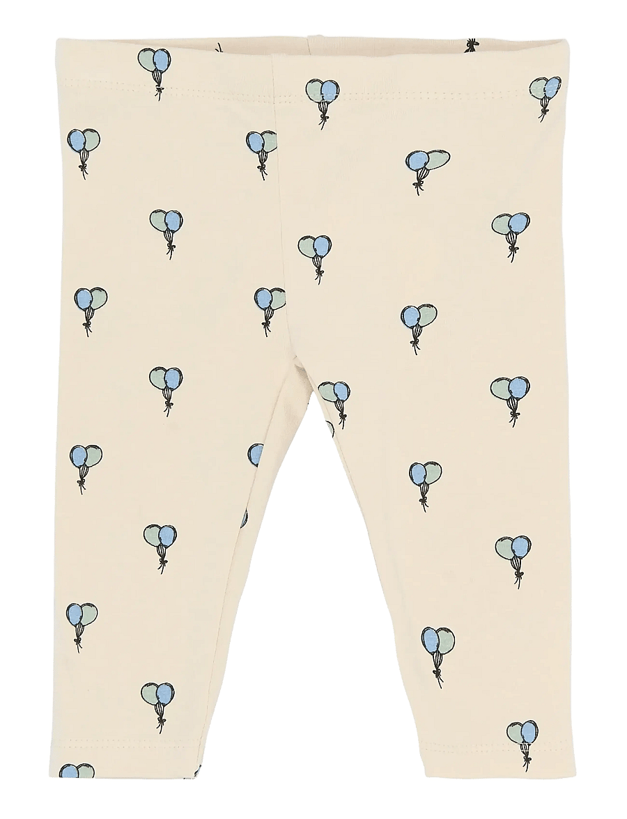 THE NEW SIBLINGS - TNSBSoon Leggings - leggings - gardenia aop - 0