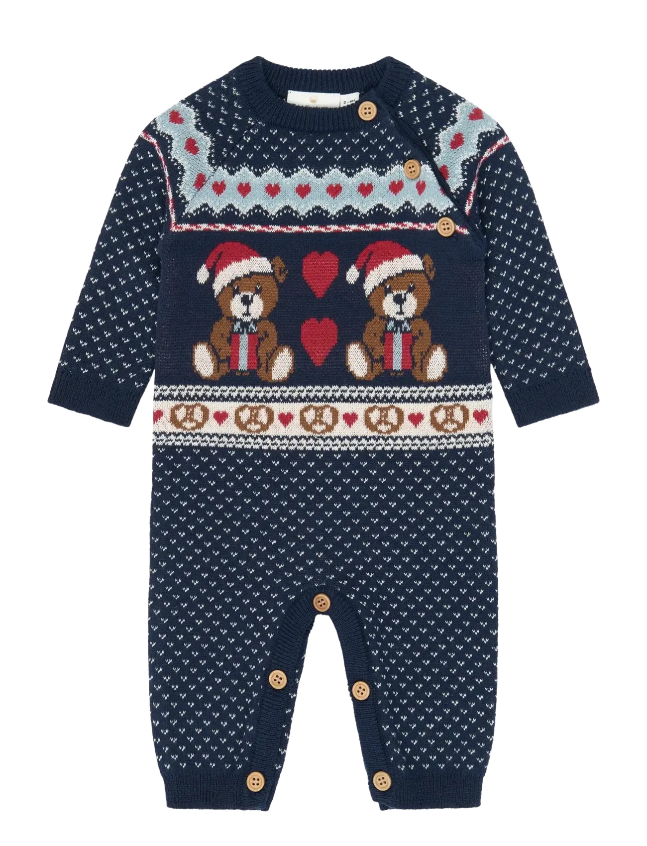 THE NEW SIBLINGS TNSBHoliday Jacquard Jumpsuit - Drabužiai - MULTI COLOUR / navy