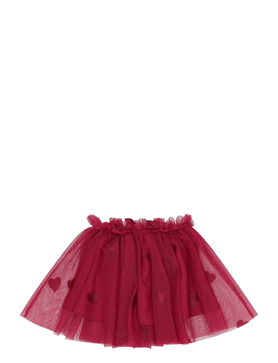 THE NEW SIBLINGS - TNSBYnalla Mesh Skirt - tüll-rock - rio red emb - 1