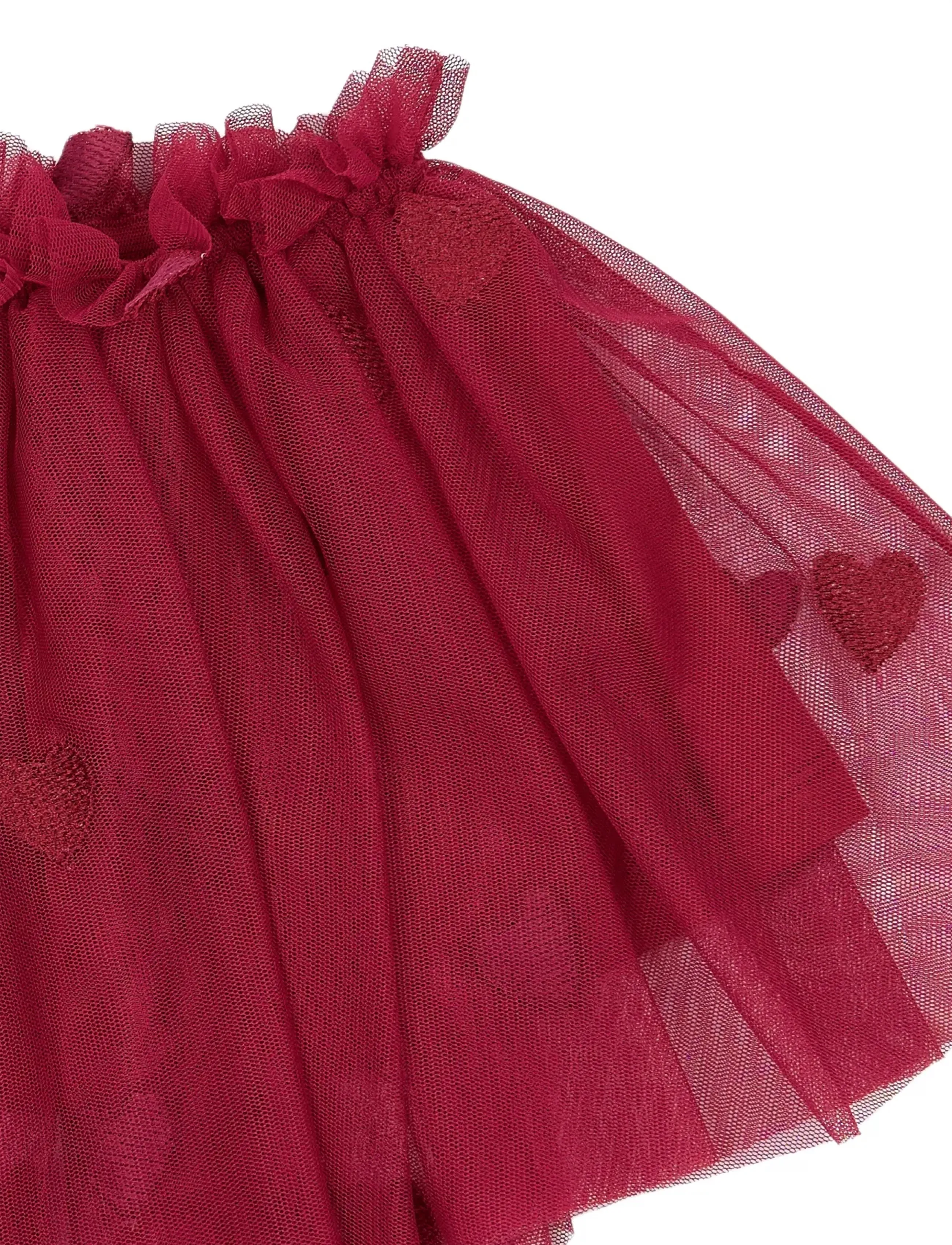 THE NEW SIBLINGS - TNSBYnalla Mesh Skirt - tyllkjolar - rio red emb - 1