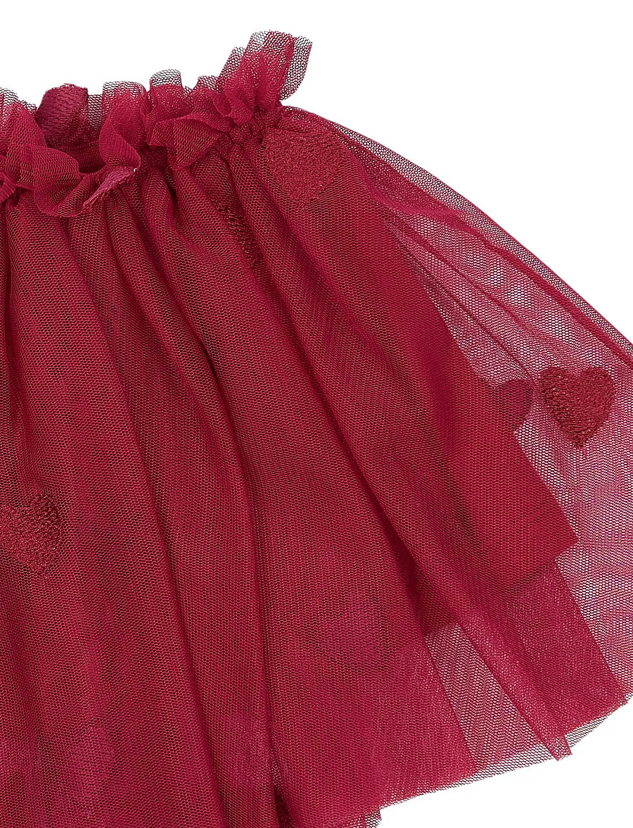 THE NEW SIBLINGS - TNSBYnalla Mesh Skirt - tyllkjolar - rio red emb - 1
