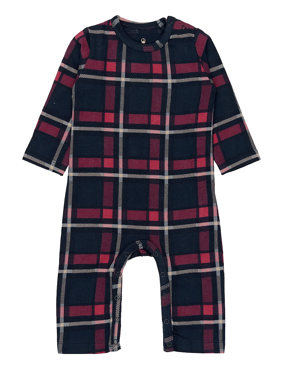 THE NEW SIBLINGS - TNSBHoliday Tartan L_S Jumpsuit - kombinesoonid - navy blazer check - 1